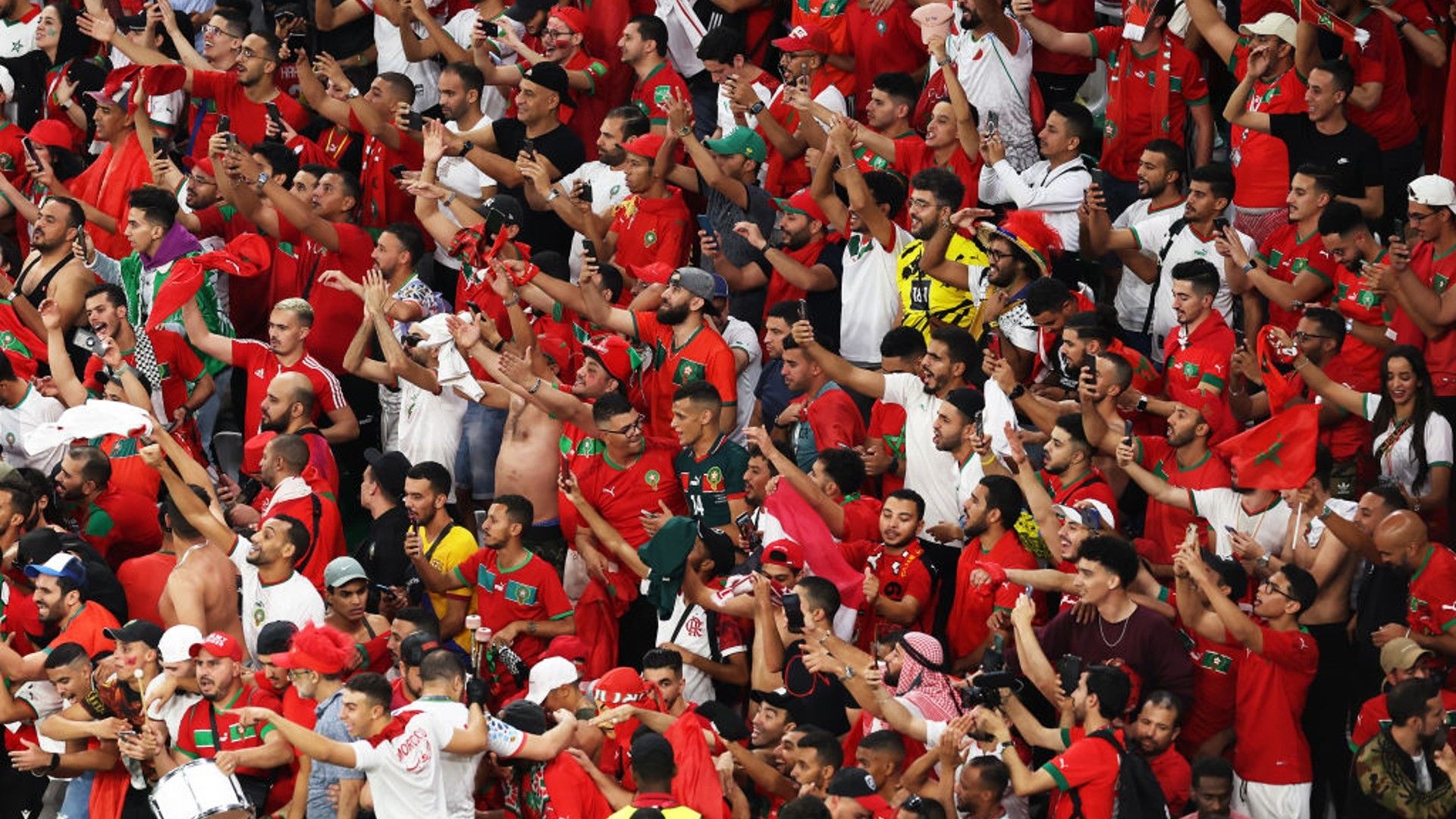 Morocco fans.
