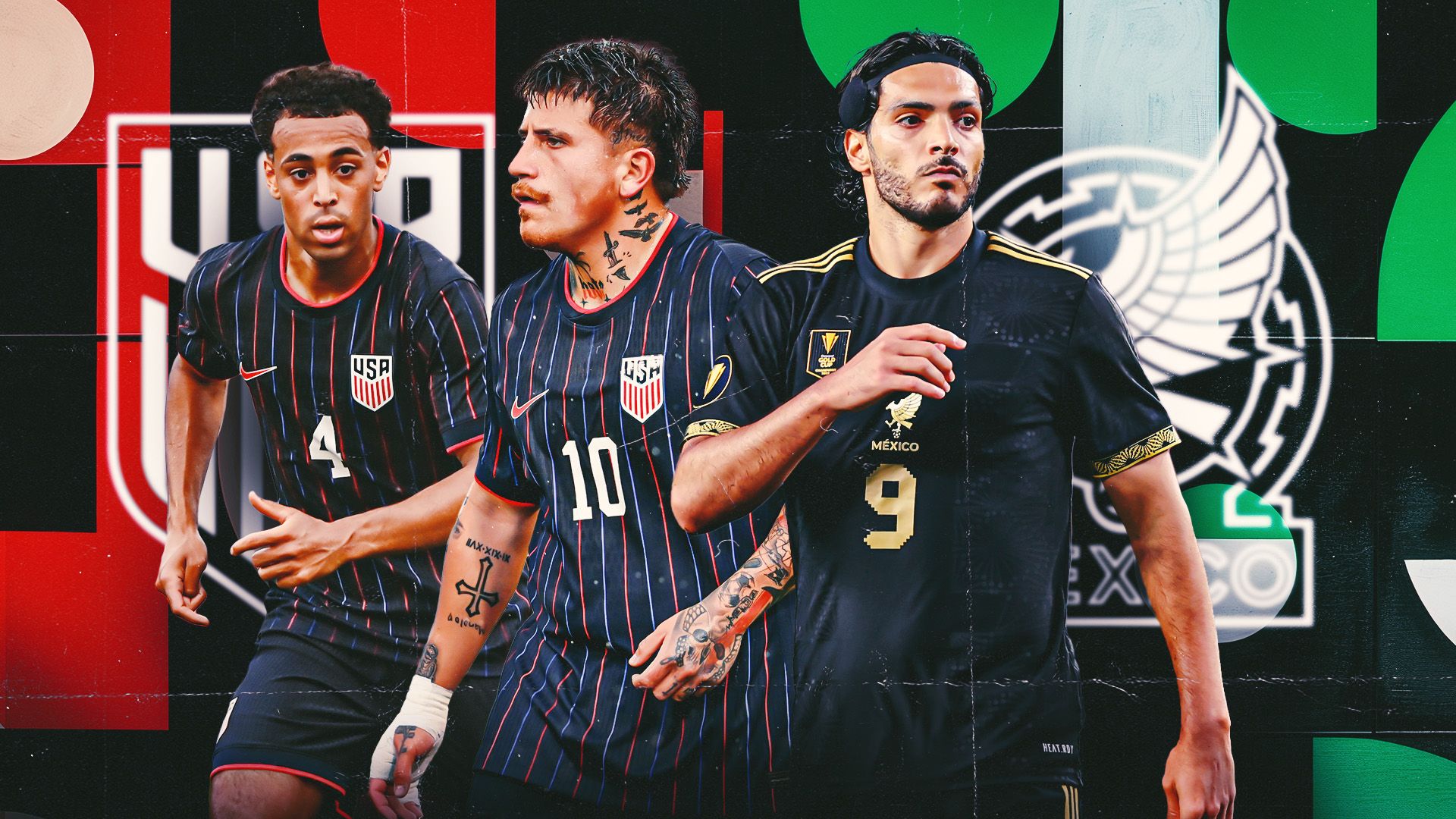 Diego Luna, Tyler Adams, Raul Jimenez Gold Cup