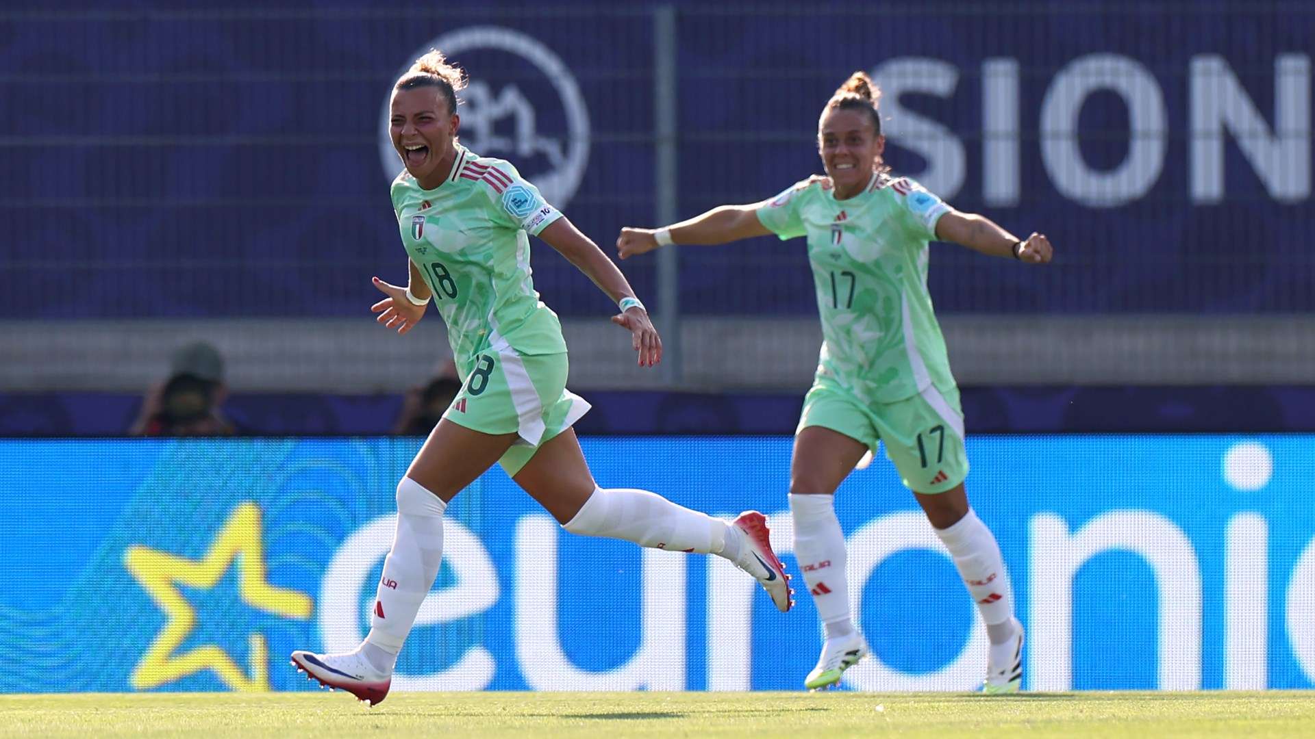 Italy Women esultanza