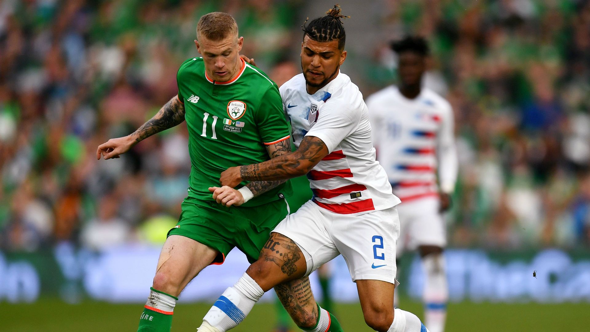James McClean DeAndre Yedlin Ireland USA international friendly 2018
