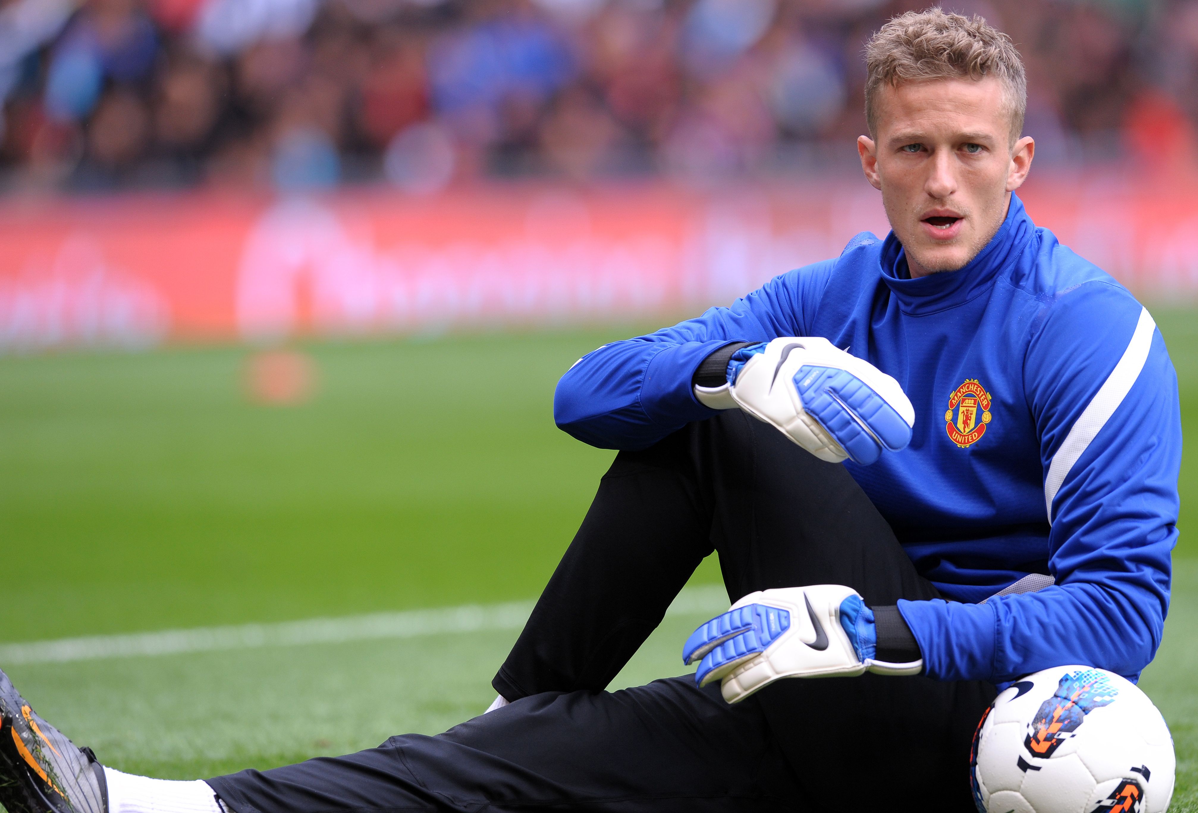 Manchester United goalkeeper Anders Lindegaard