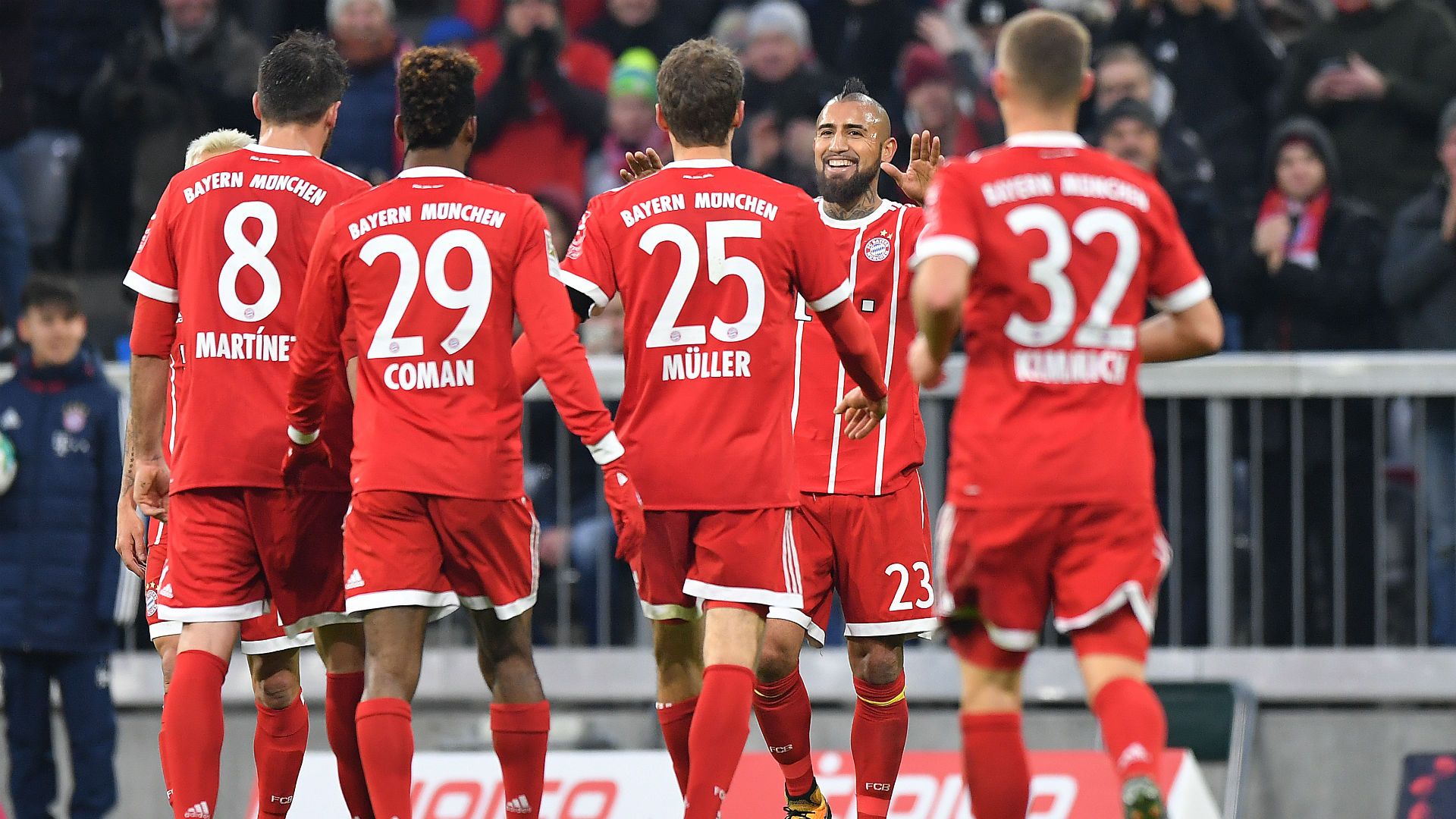 Arturo Vidal. Bayern Hannover 02122017