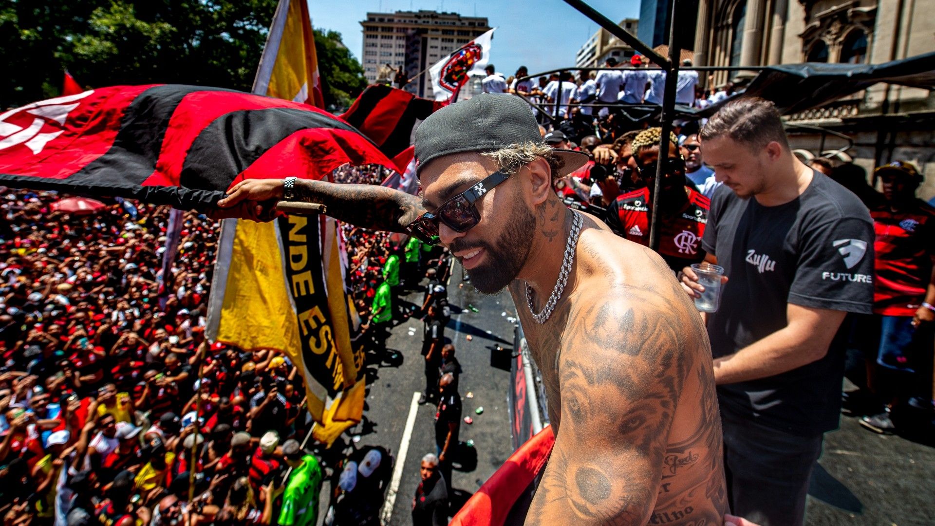 Gabigol festa Flamengo 2022