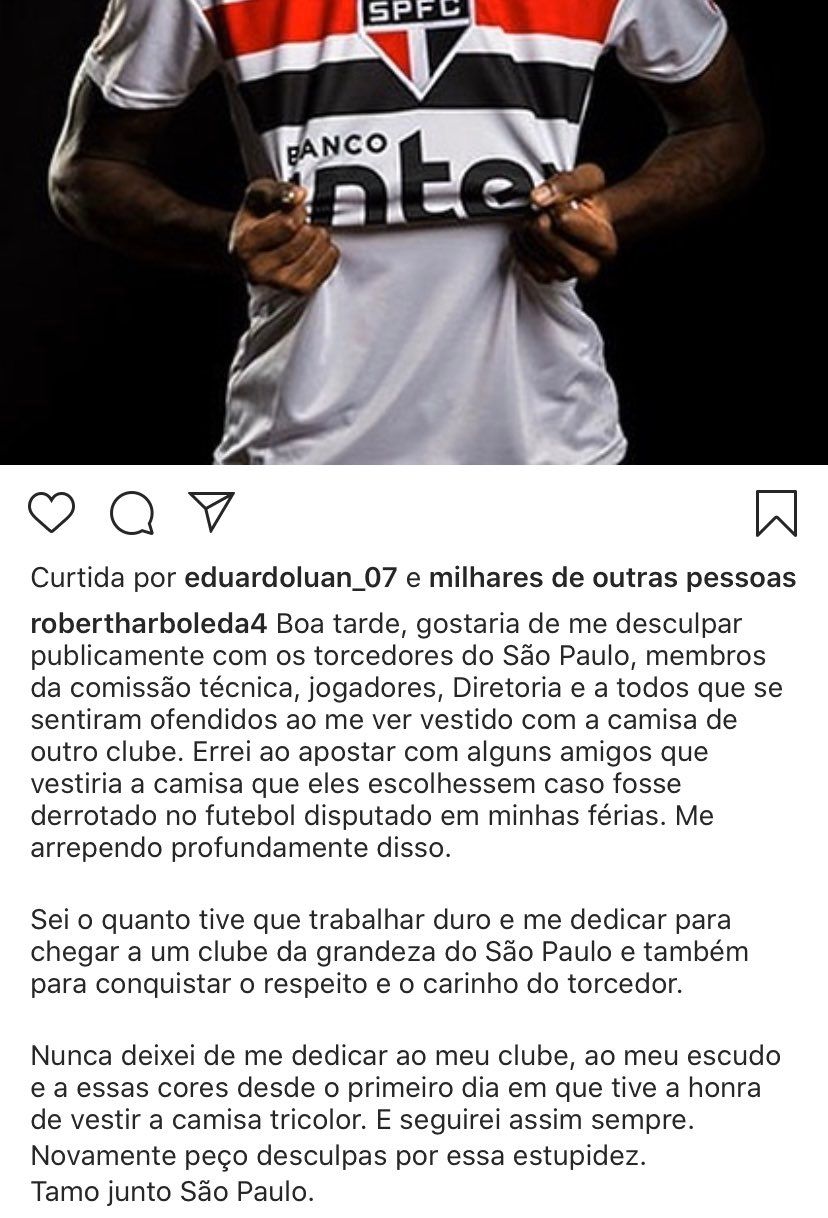 Arboleda post desculpas