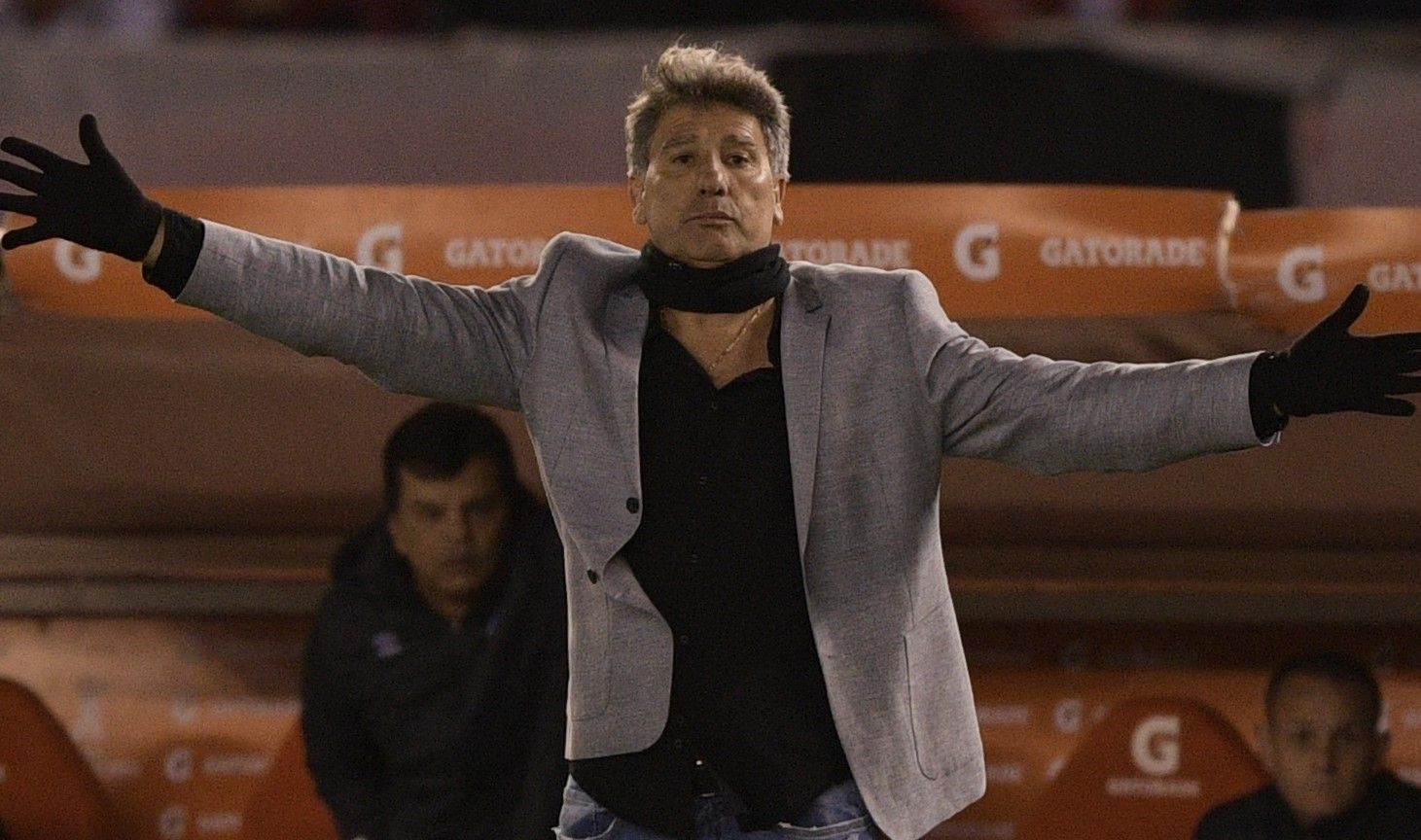 Renato Gaúcho reage à partida contra o River Plate pela semifinal da Libertadores