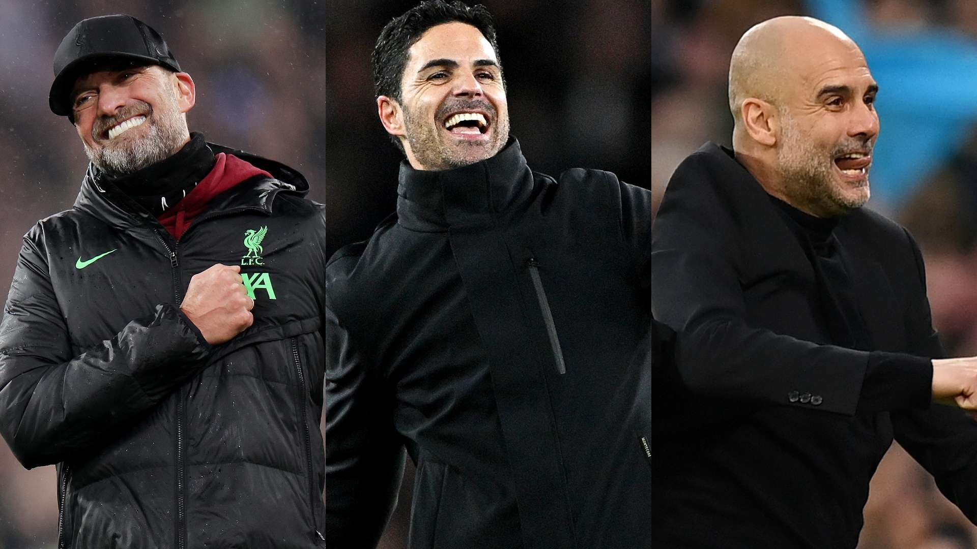 klopp arteta guardiola
