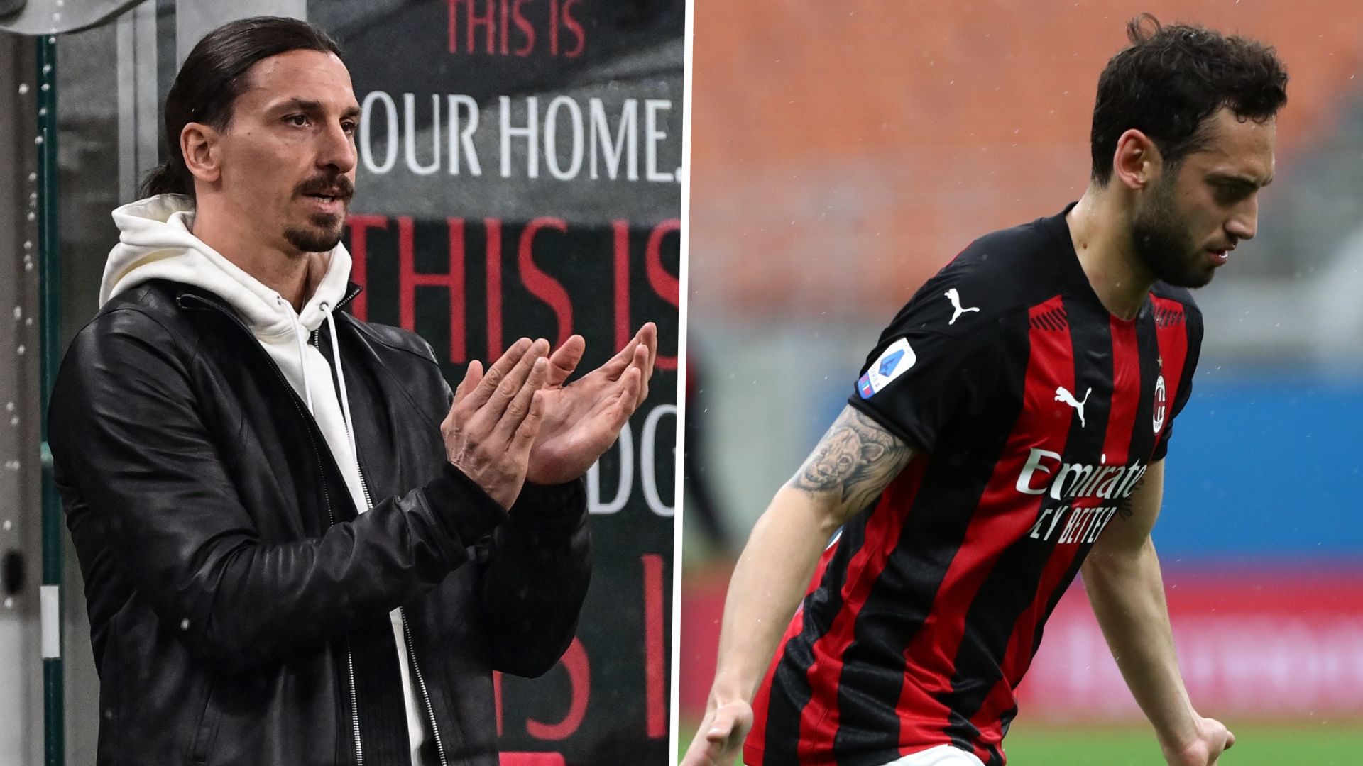 Hakan Calhanoglu & Zlatan Ibrahimovic