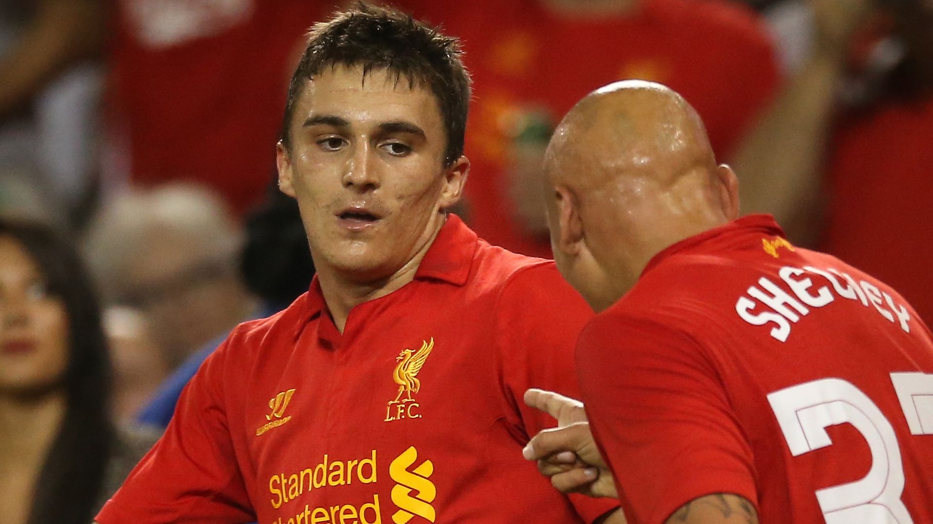 Adam Morgan Jonjo Shelvey Liverpool 2012