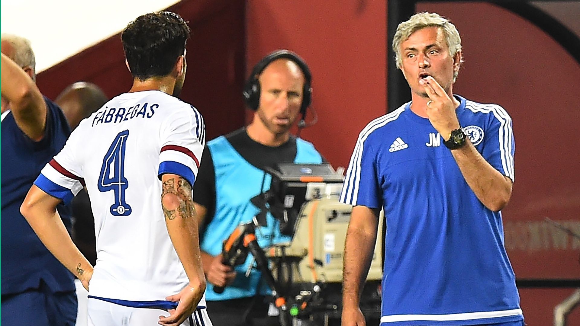 Jose Mourinho Cesc Fabregas Chelsea Barcelona International Champions Cup