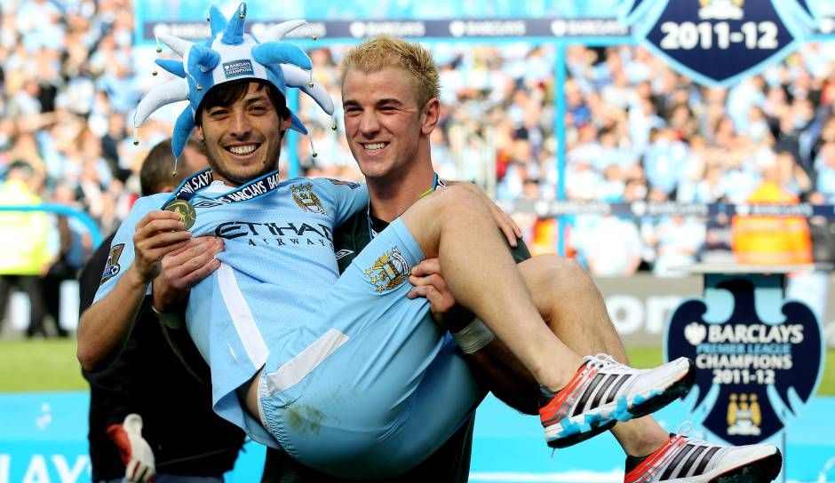 David Silva Joe Hart Manchester City