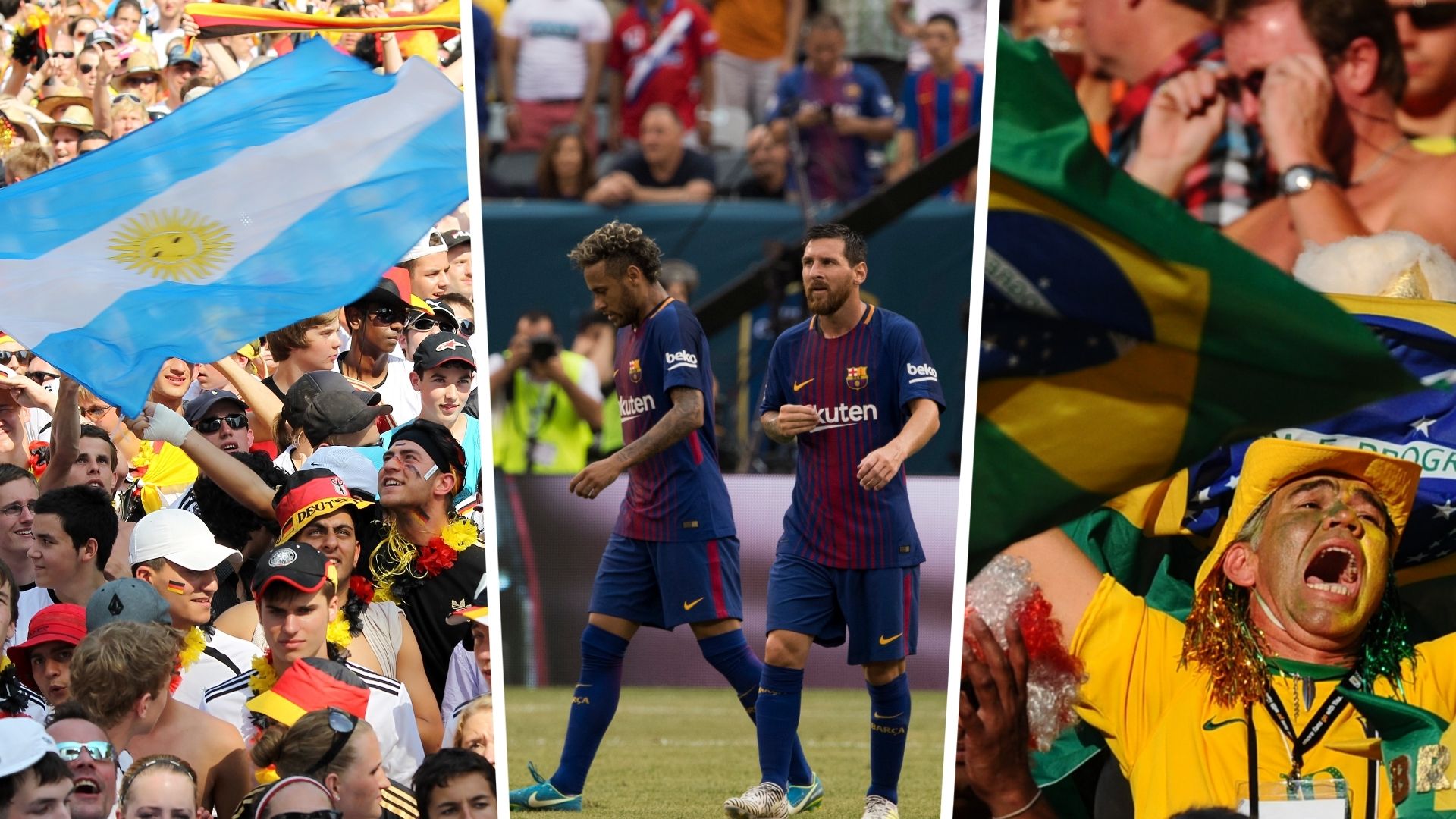 Messi, Neymar, Argentina, Brazil