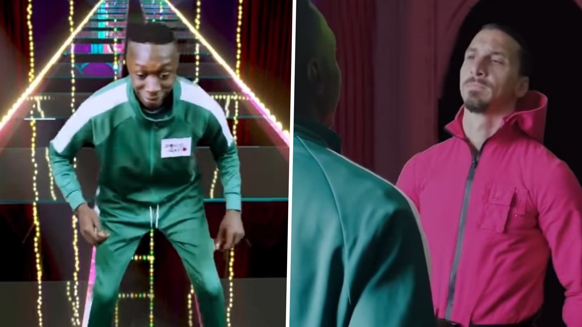 Khaby Lame, Ibrahimovic, Squid Game video