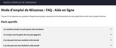 aide en ligne winamax