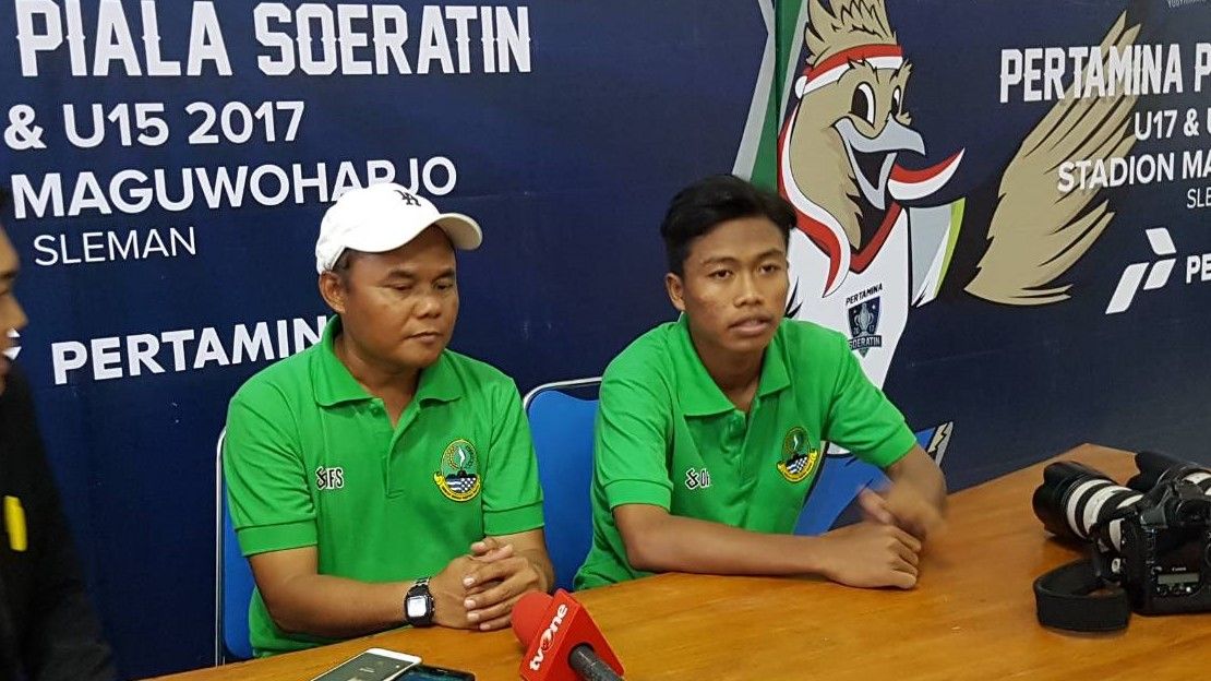 Piala Soeratin U-15 2017 Pelatih Jawa Barat Asep Suherman
