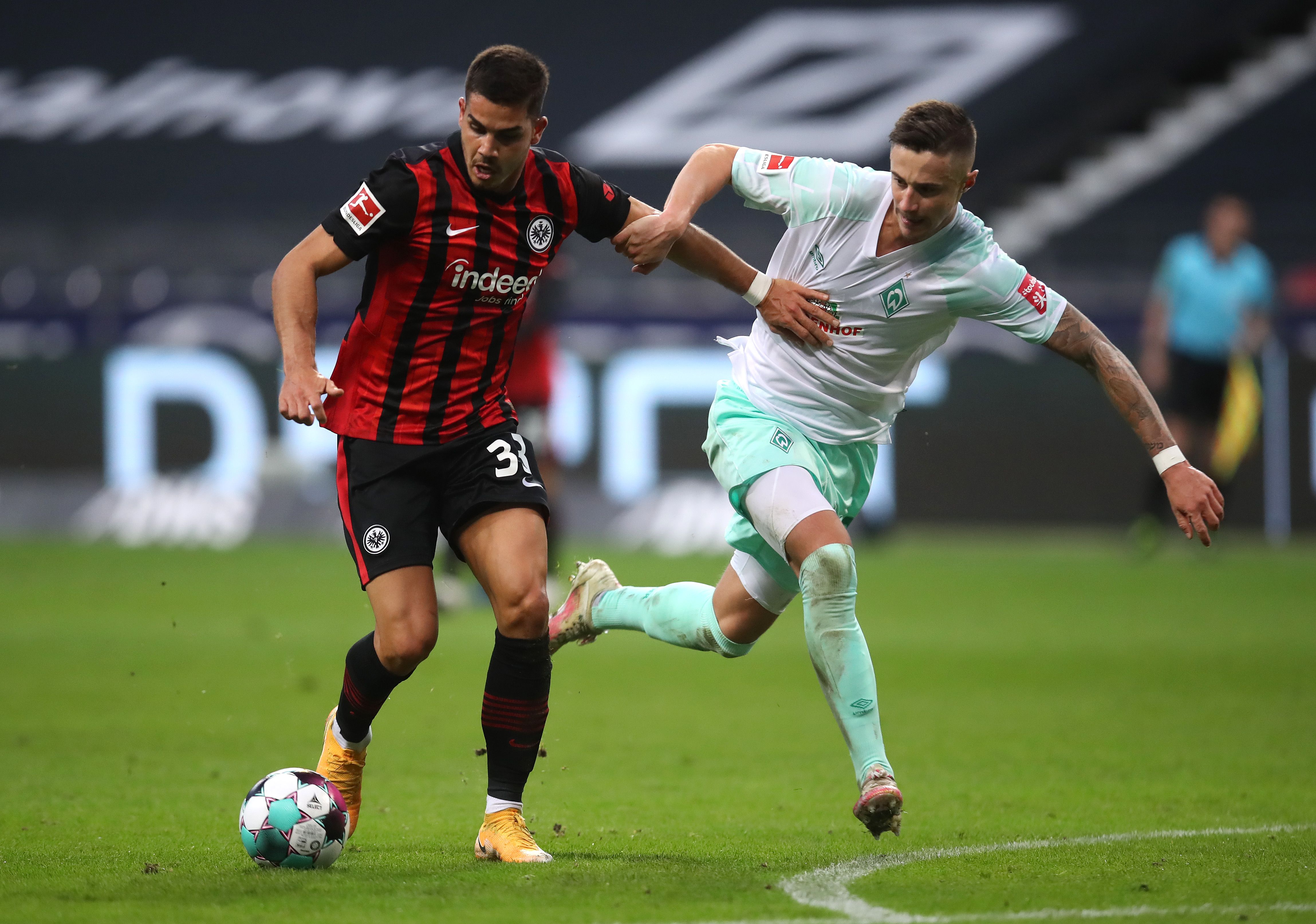 Andre Silva Marco Friedl Eintracht Frankfurt Werder Bremen Bundesliga 31102020