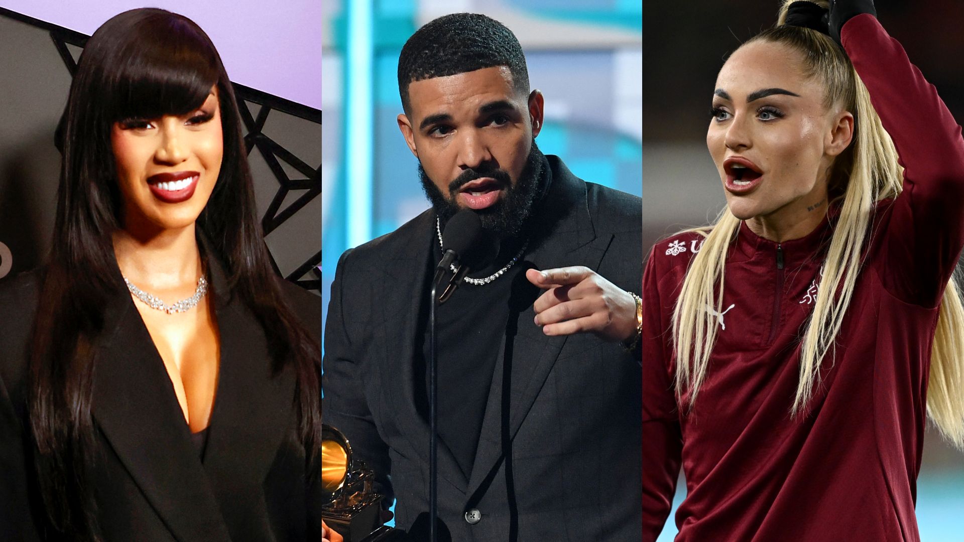 Alisha Lehmann Drake Cardi B