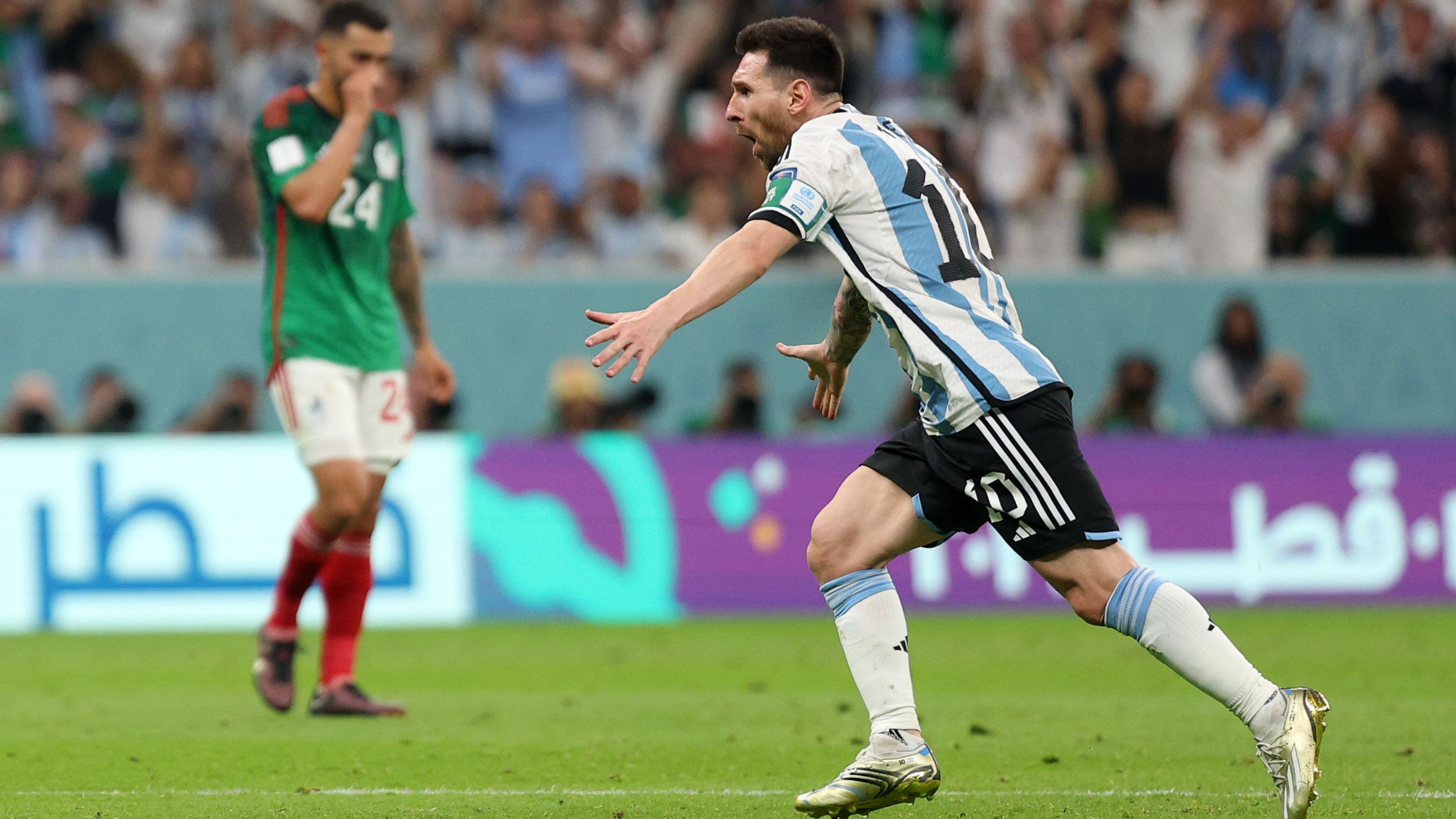 メッシ、カタールW杯で最もうれしかった得点はメキシコ代表戦 メッシ、カタールW杯で最もうれしかった得点はメキシコ代表戦