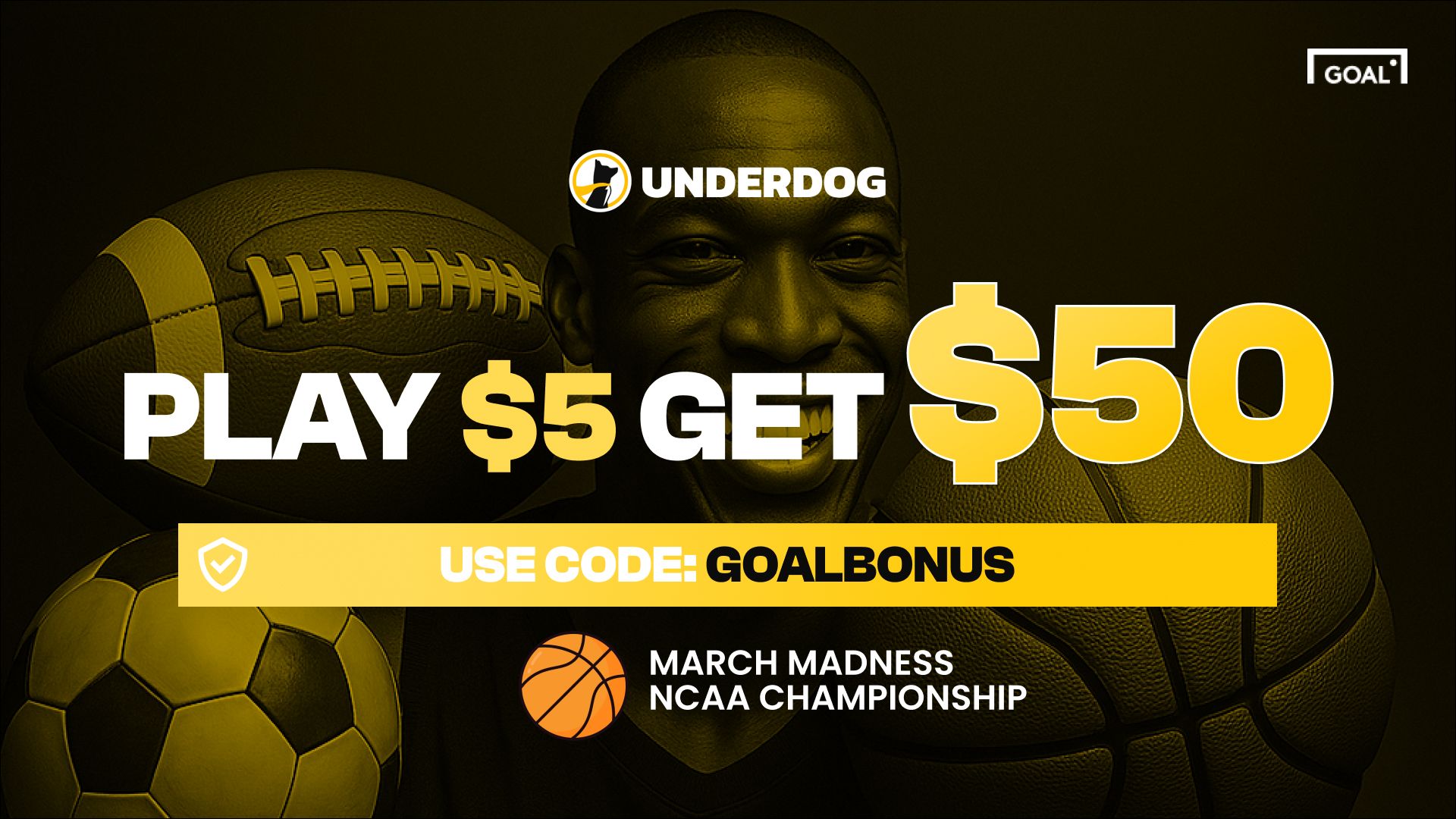 underdog march madness promo code