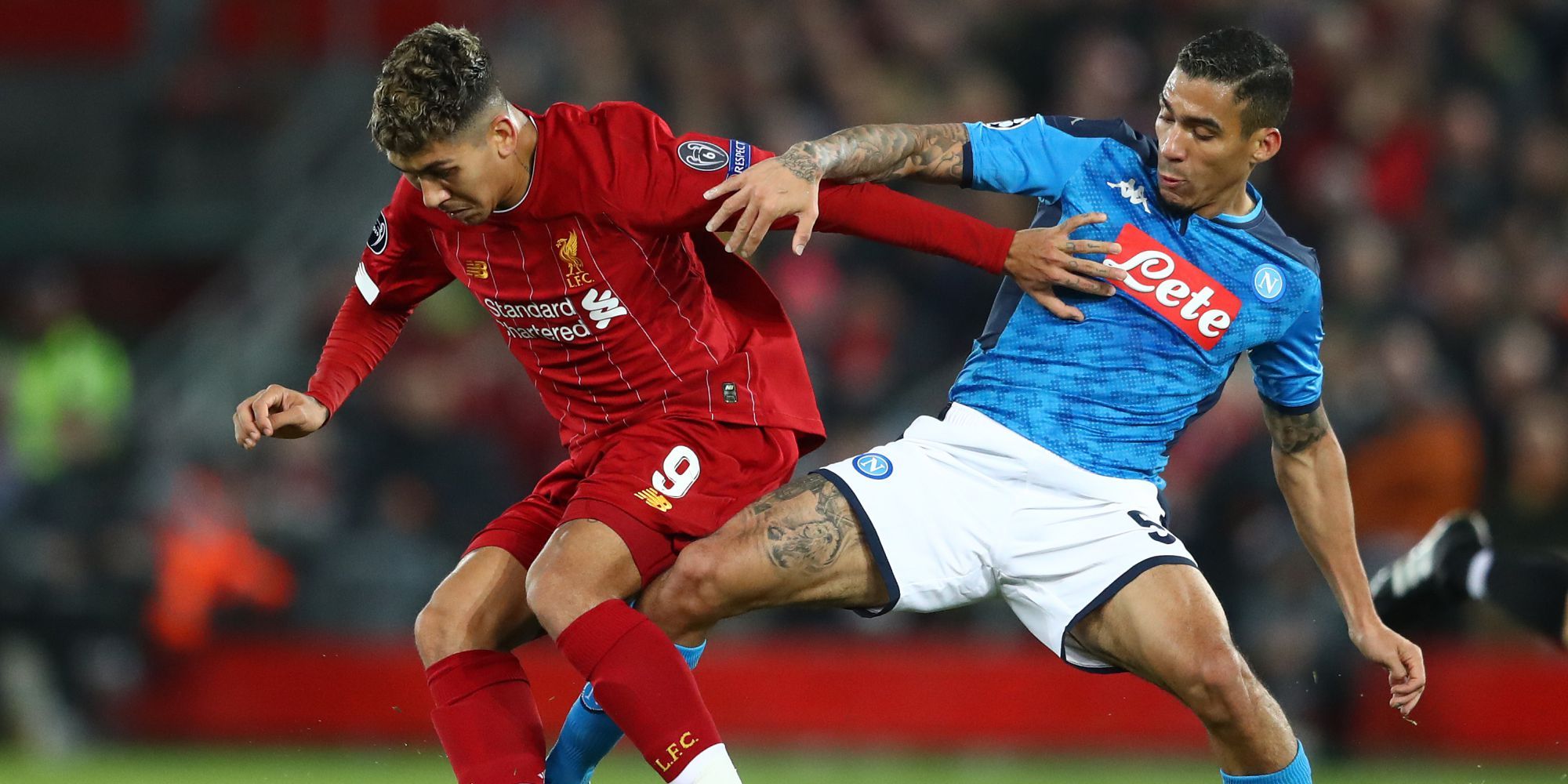 Roberto Firmino Allan Liverpool Napoli Champions League