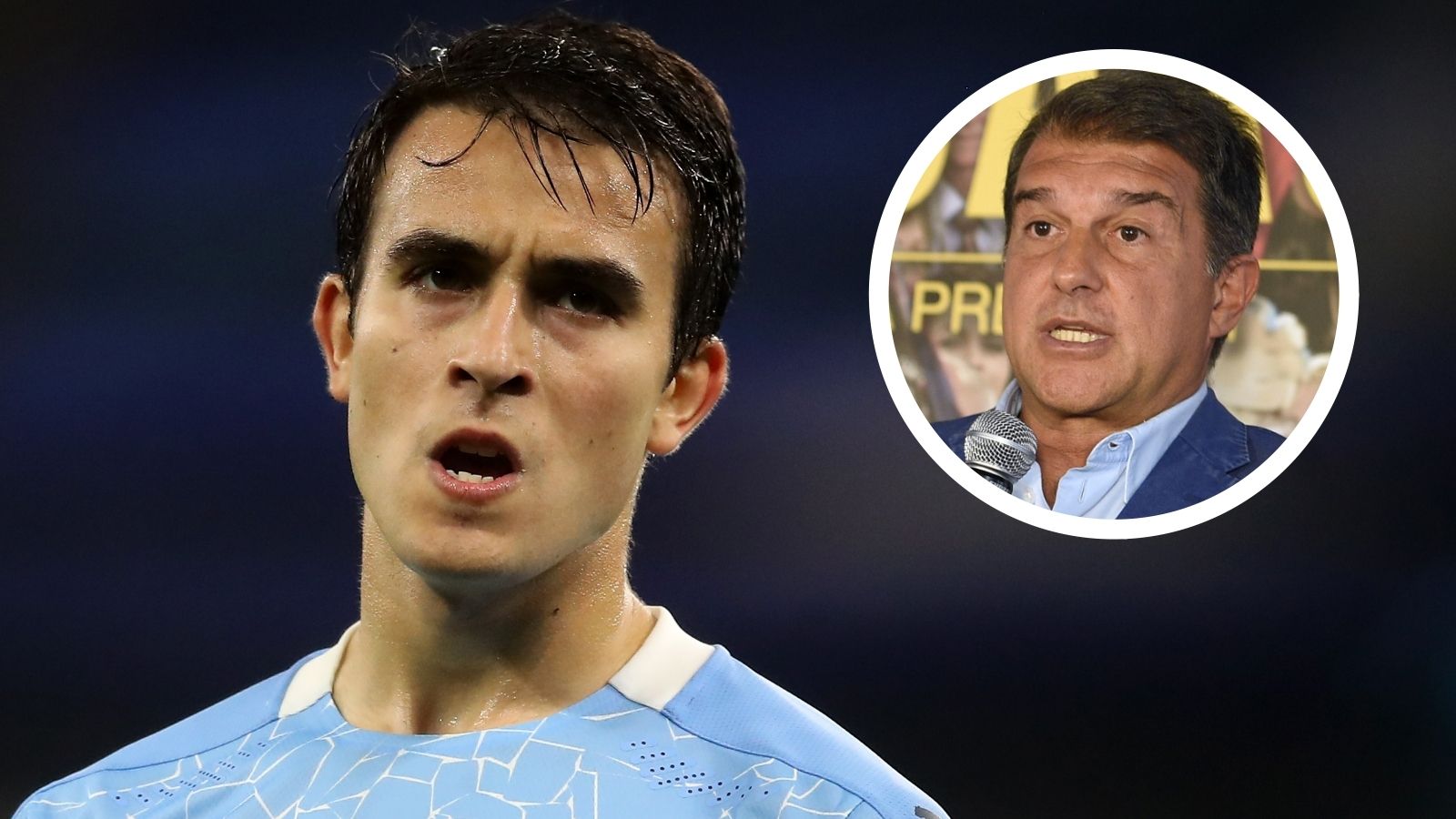 Eric Garcia, Joan Laporta, Manchester City, Barcelona