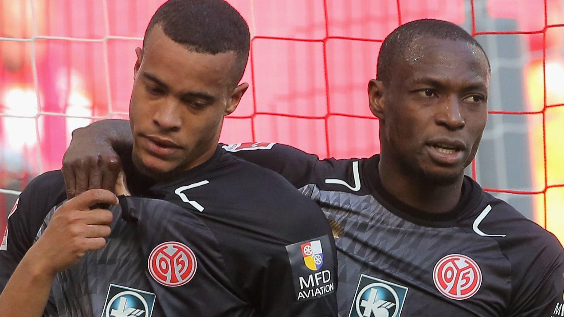 Robin Quaison, Anthony Ujah, FC Koeln v  FSV Mainz 05 - Bundesliga