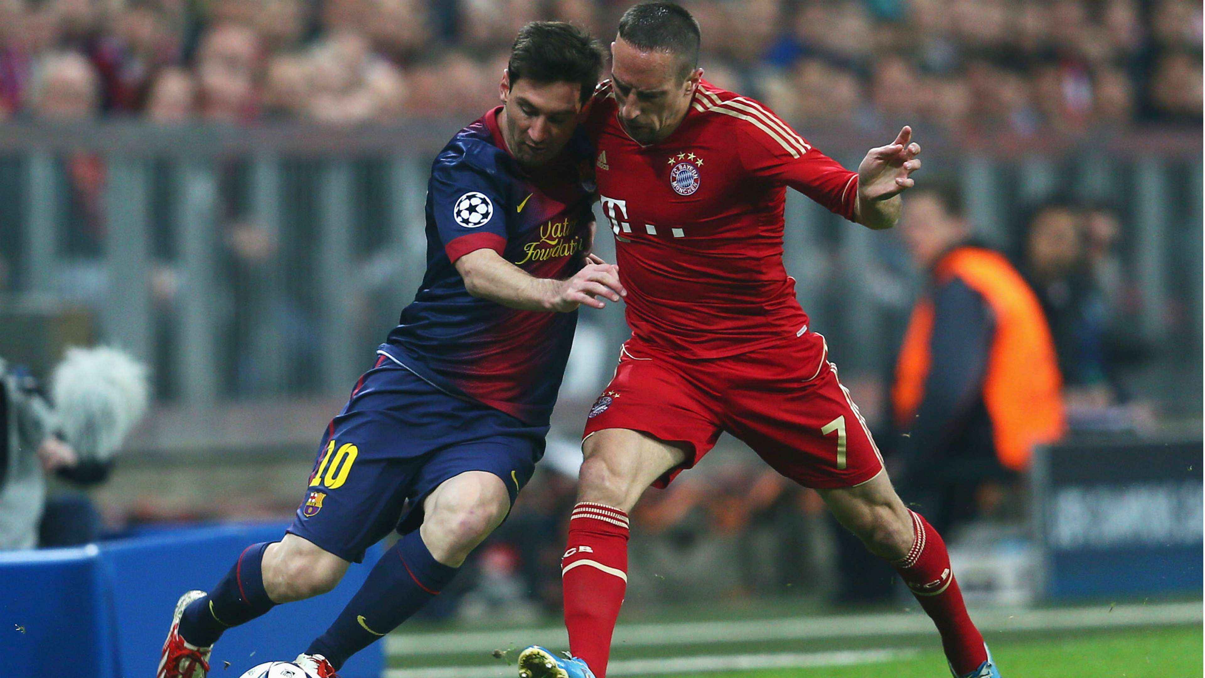Lionel Messi Franck Ribery Bayern Munchen Barcelona Champions League 23042013
