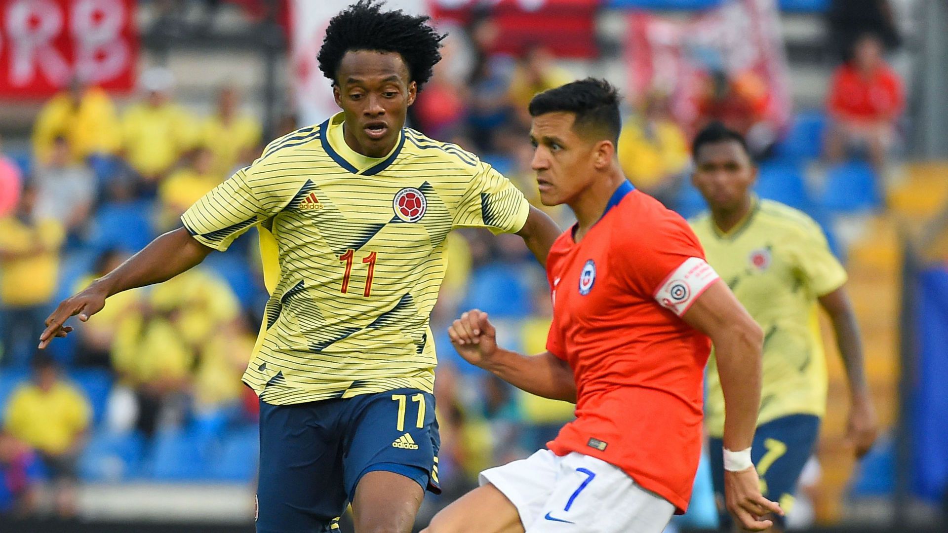 Juan Cuadrado Alexis Sanchez Colombia Chile