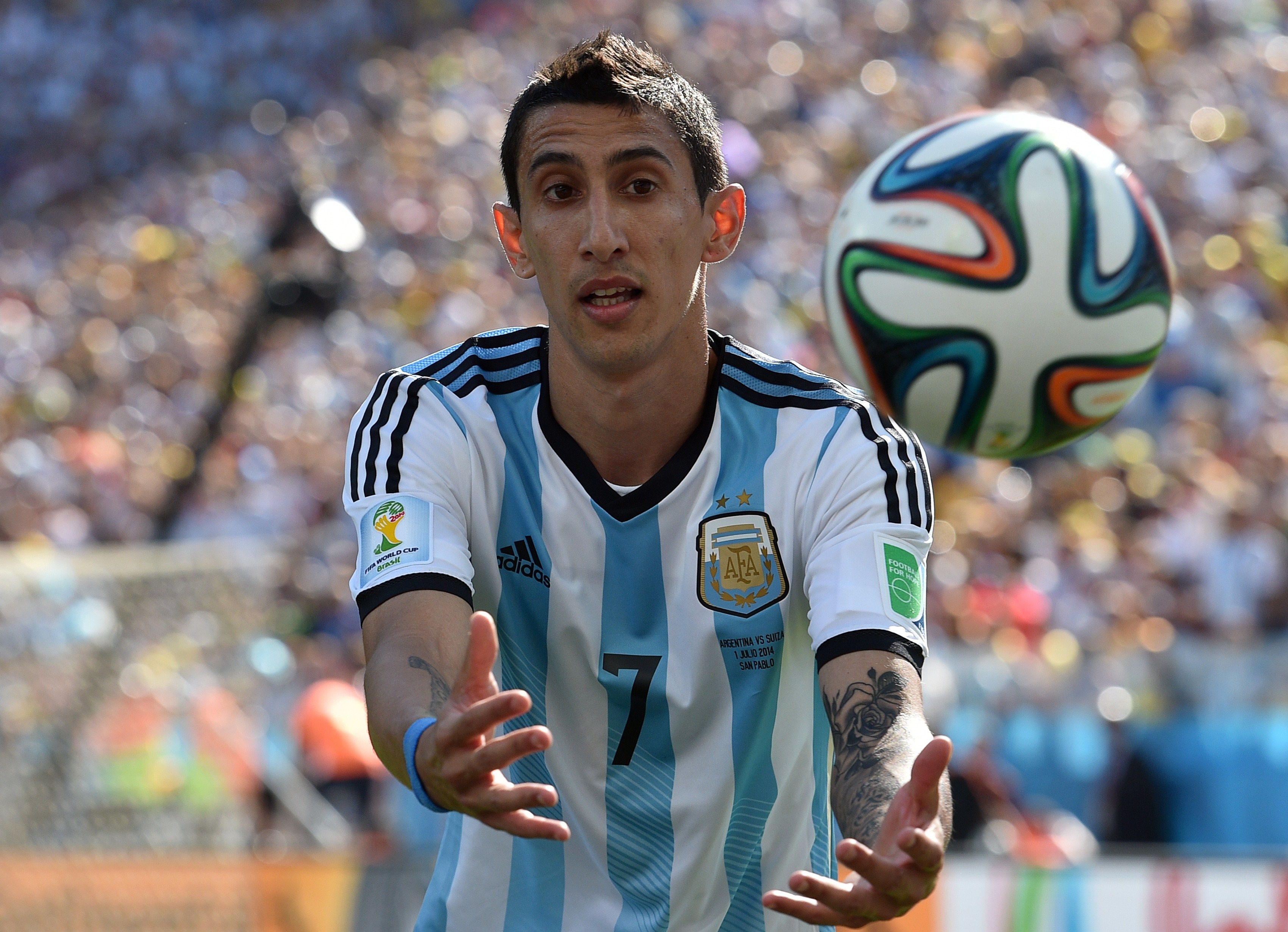 Angel Di Maria Argentina Switzerland 2014 FIFA World Cup