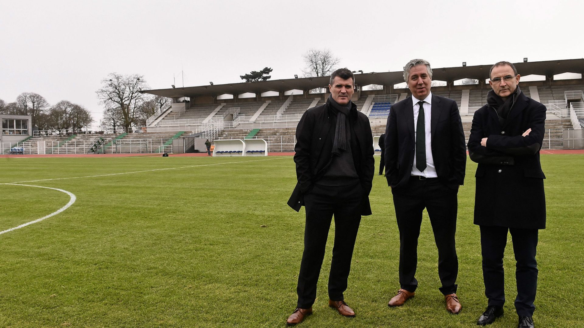 Roy Keane John Delaney Martin O'Neill Republic of Ireland Versailles 18122015