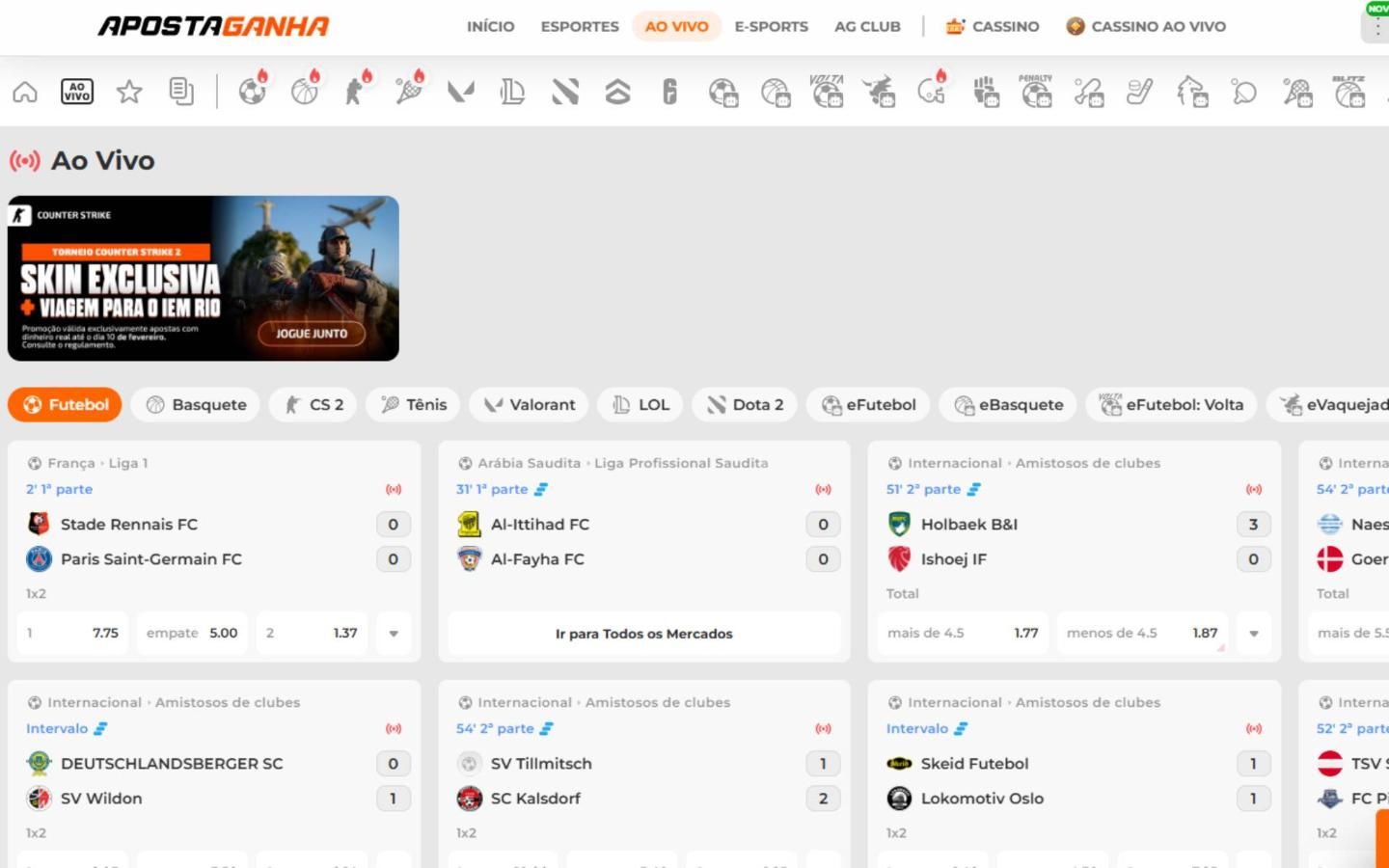 Aposta Ganha ao vivo