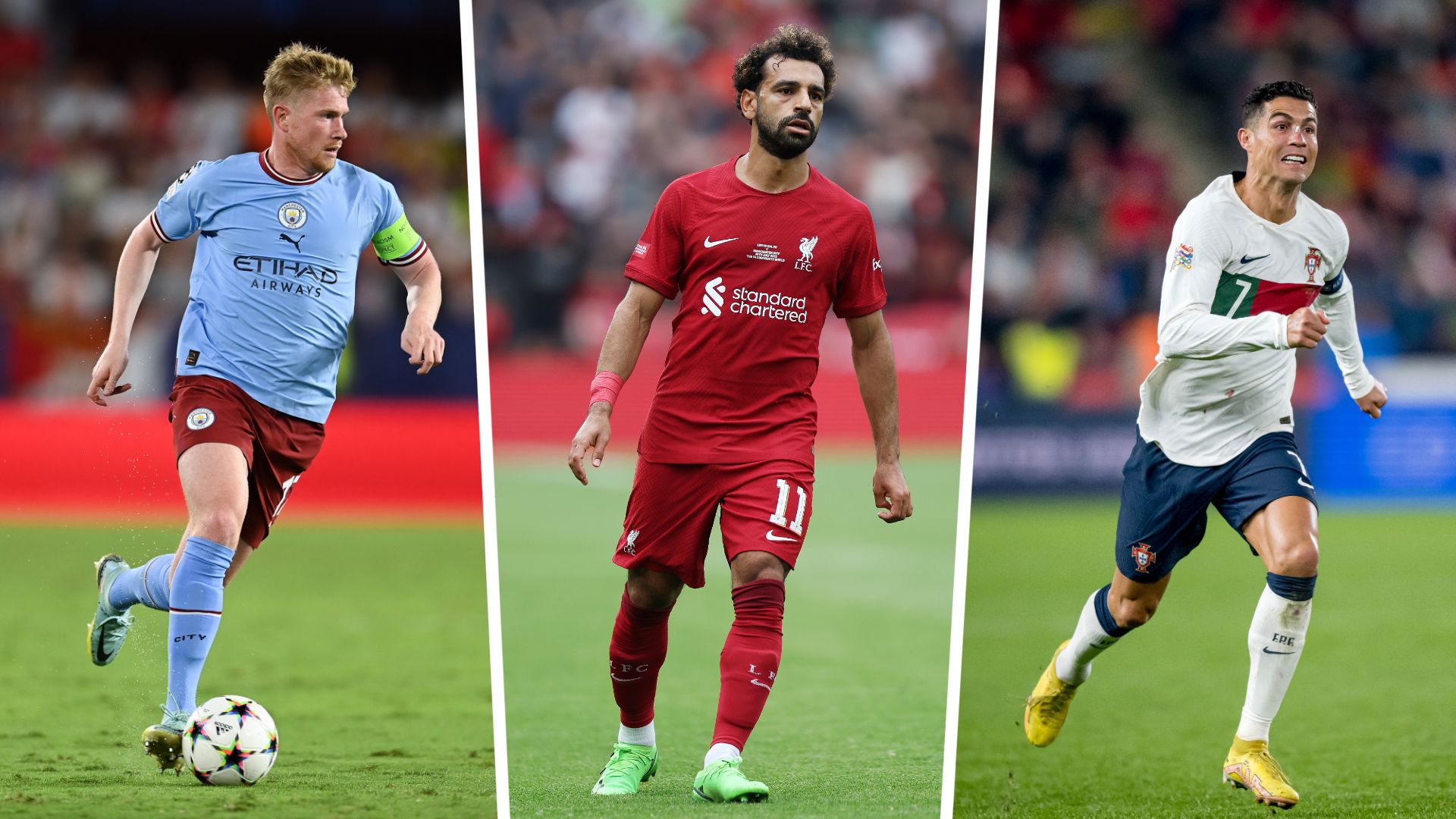 Salah Ronaldo De bruyne