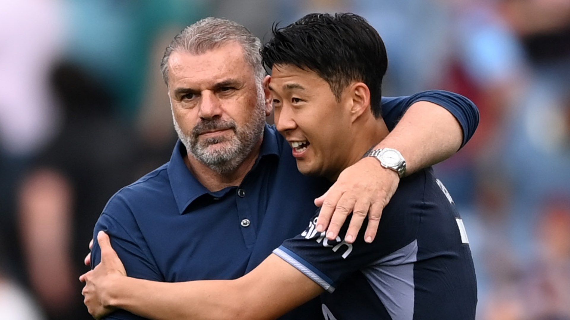Son Heung-min, Ange Postecoglou - Tottenham Hotspur 2023