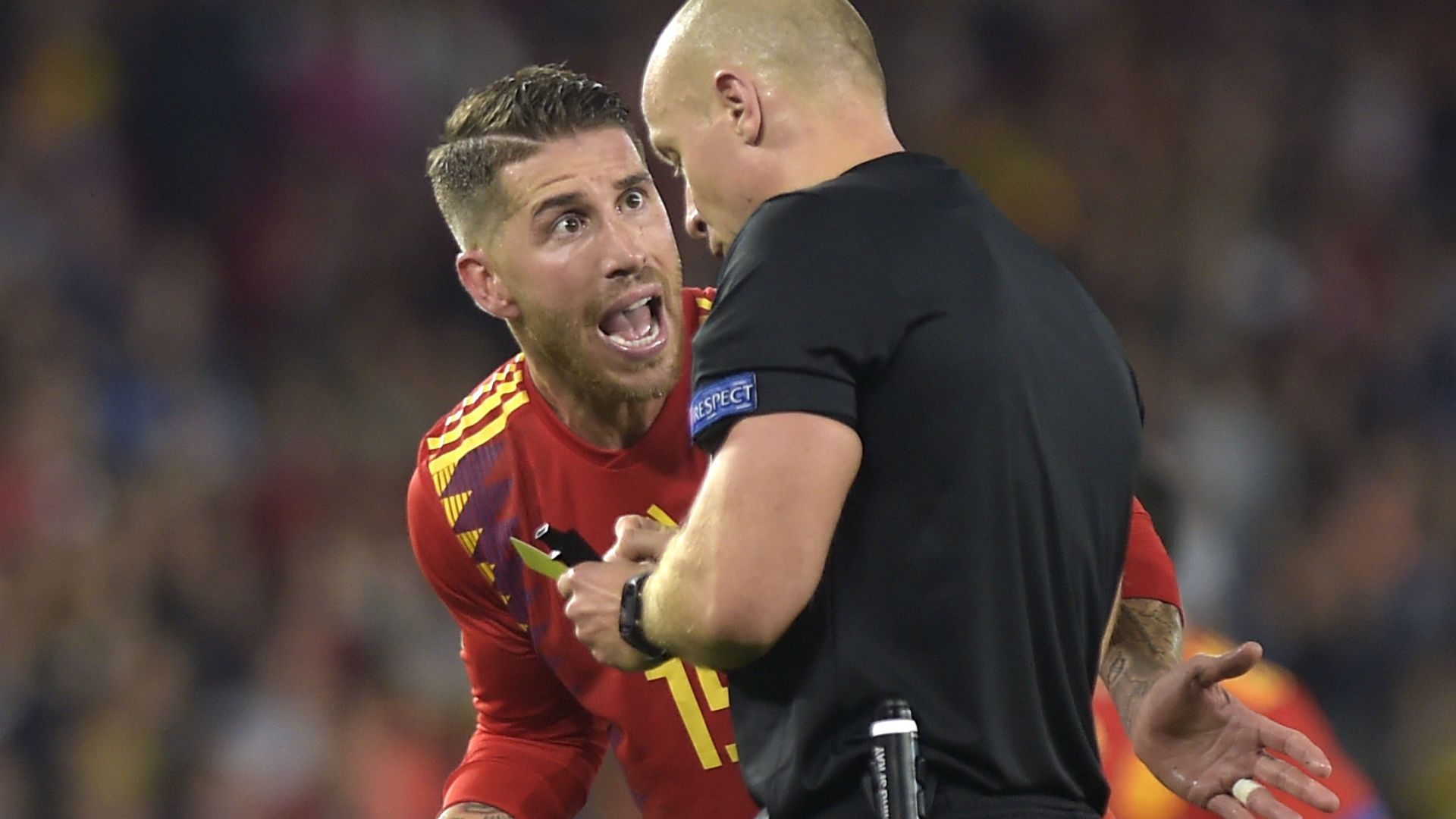Sergio Ramos Espanha Inglaterra Nations League 15 10 2018