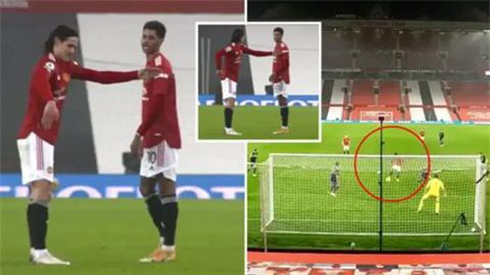 Edinson Cavani Marcus Rashford
