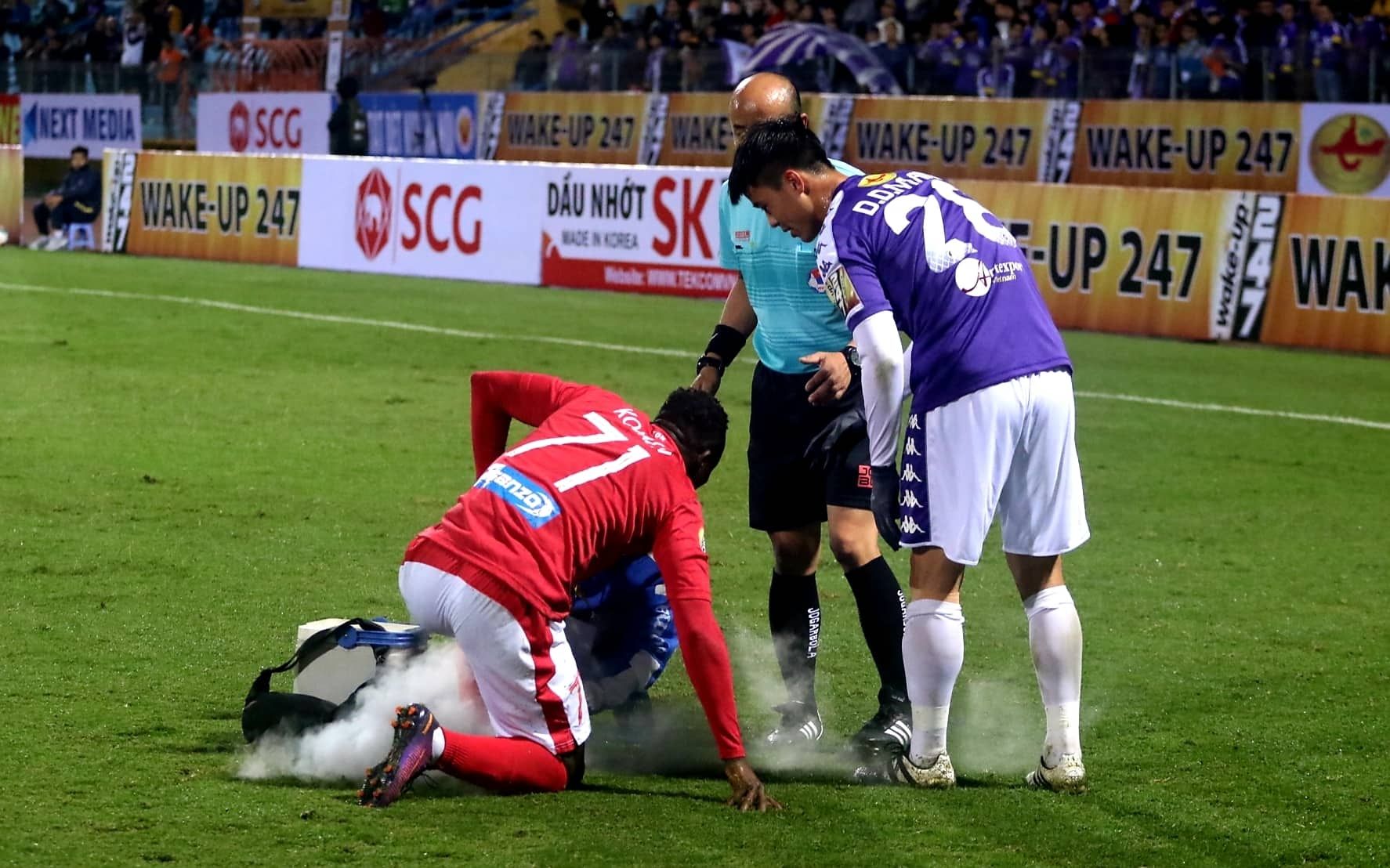 Do Duy Manh Ha Noi vs Than Quang Ninh V.League 2019