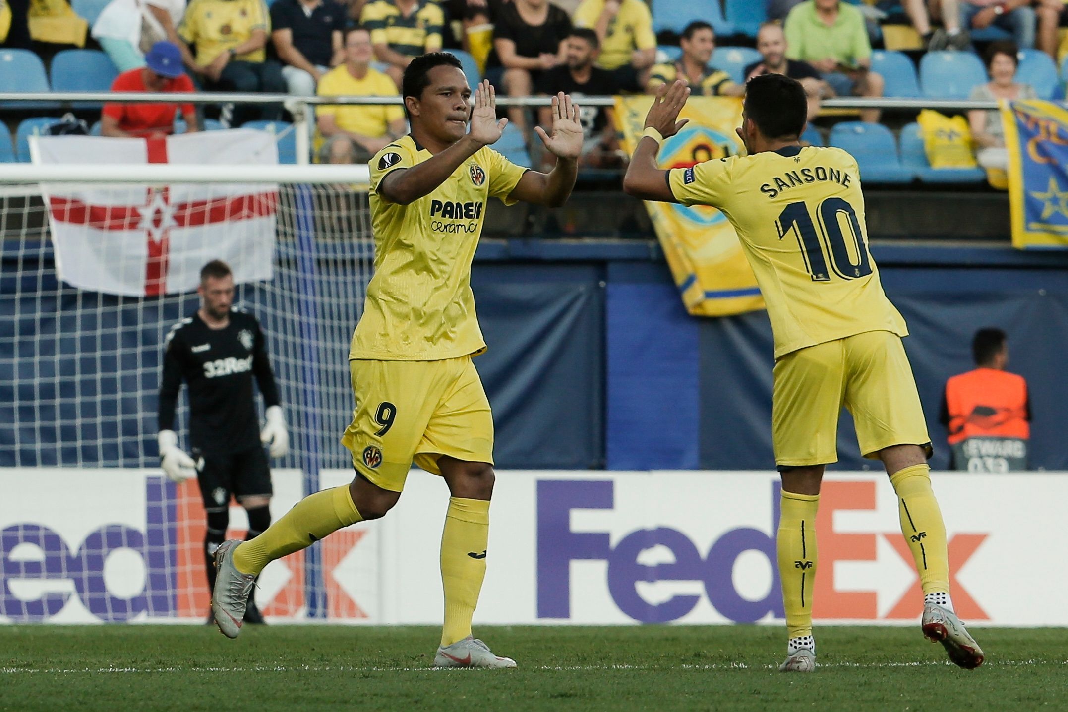 CARLOS BACCA VILLARREAL RANGERS EUROPA LEAGUE