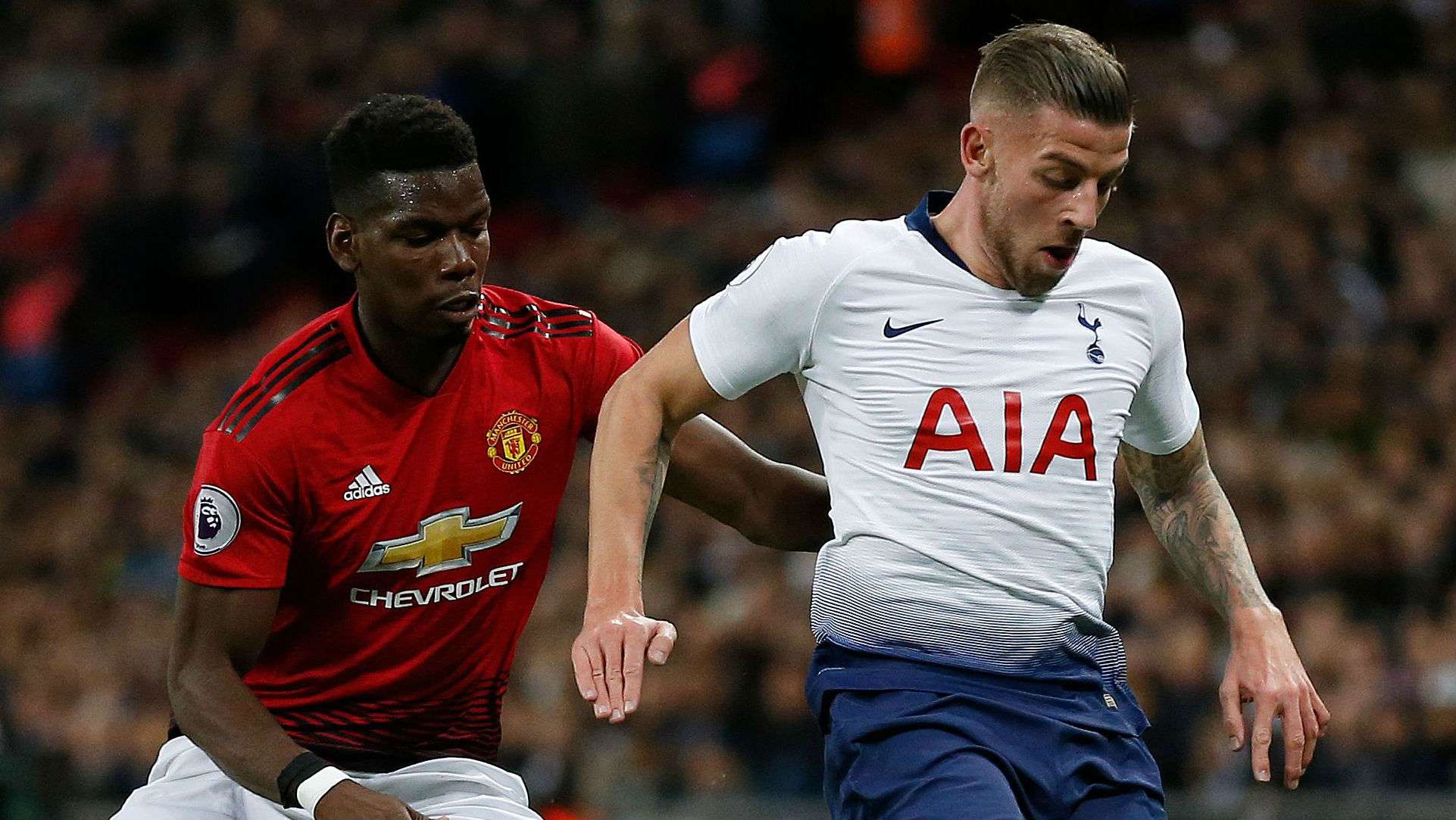 Toby Alderweireld Tottenham Paul Pogba Manchester United