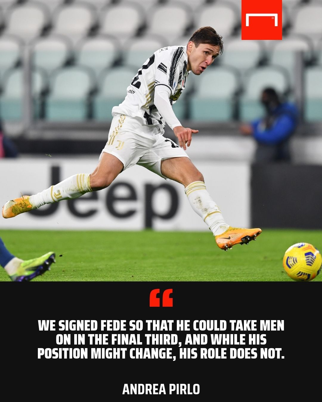 Federico Chiesa Andrea Pirlo Juventus GFX