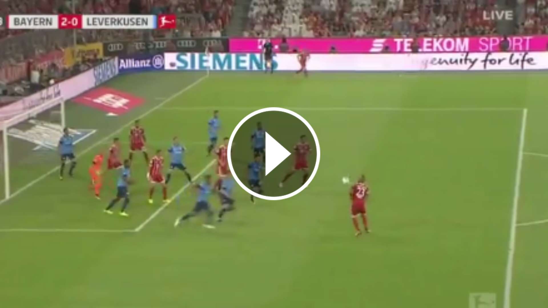 play asistencia Vidal. Bayern Munich Bayer Leverkusen 18082017