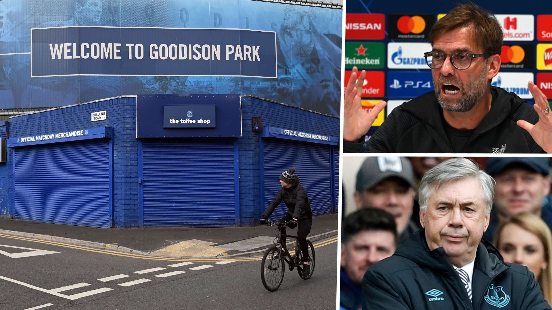 Jurgen Klopp Carlo Ancelotti Liverpool Everton GFX