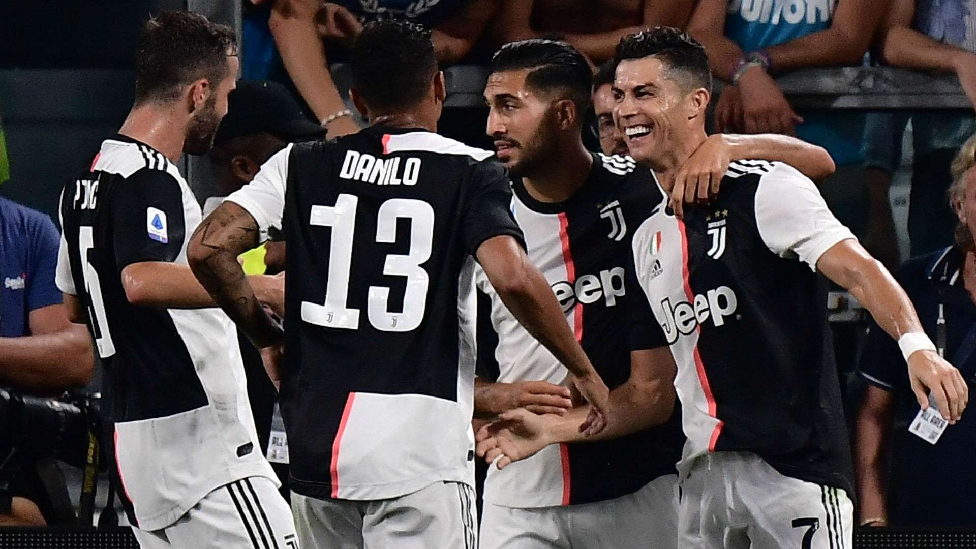 Juventus Napoli celebrating
