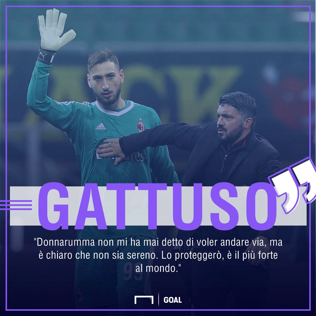 PS Gattuso su Donnarumma