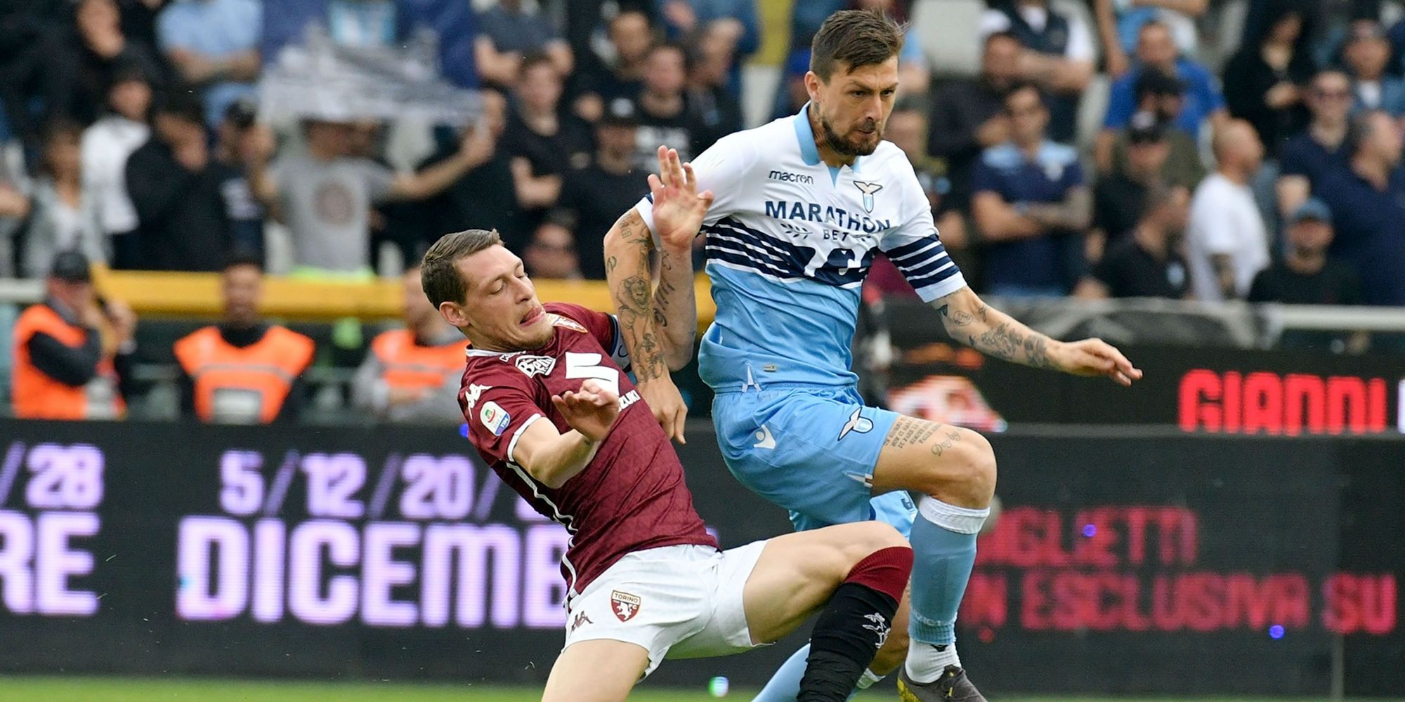 Torino Lazio Serie A Andrea Belotti Francesco Acerbi