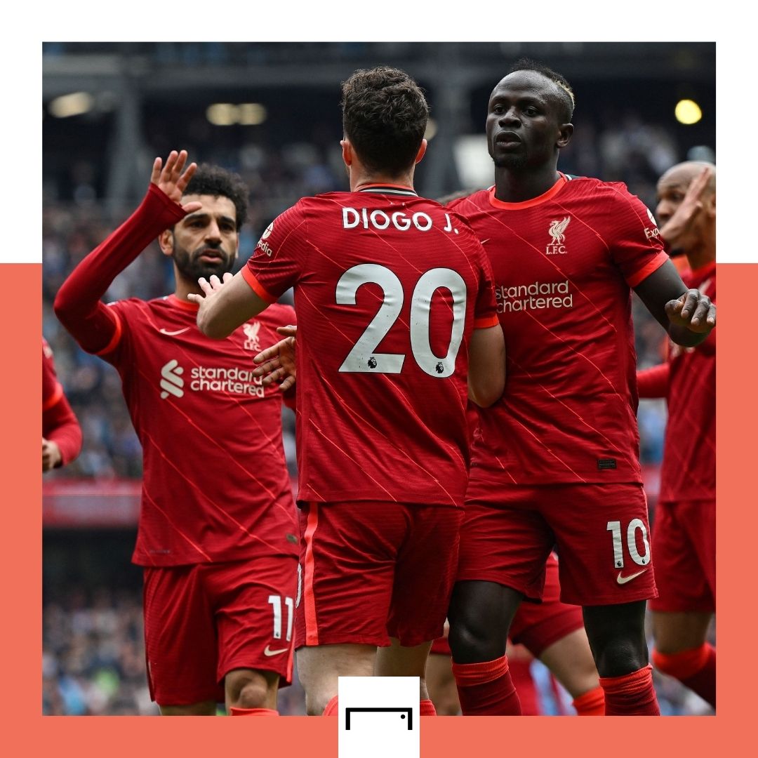 Mohamed Salah Diogo Jota Sadio Mane Liverpool GFX 
