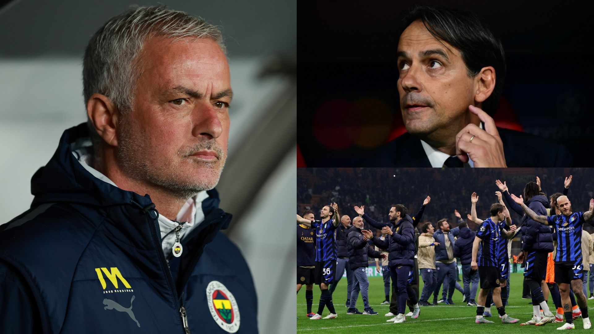 Jose Mourinho simone inzaghi Inter