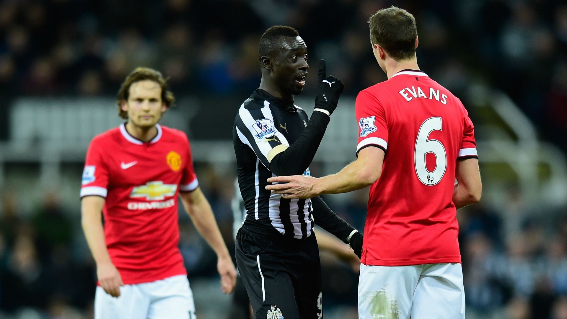 Papiss Cisse Newcastle United; Jonny Evans Manchester United