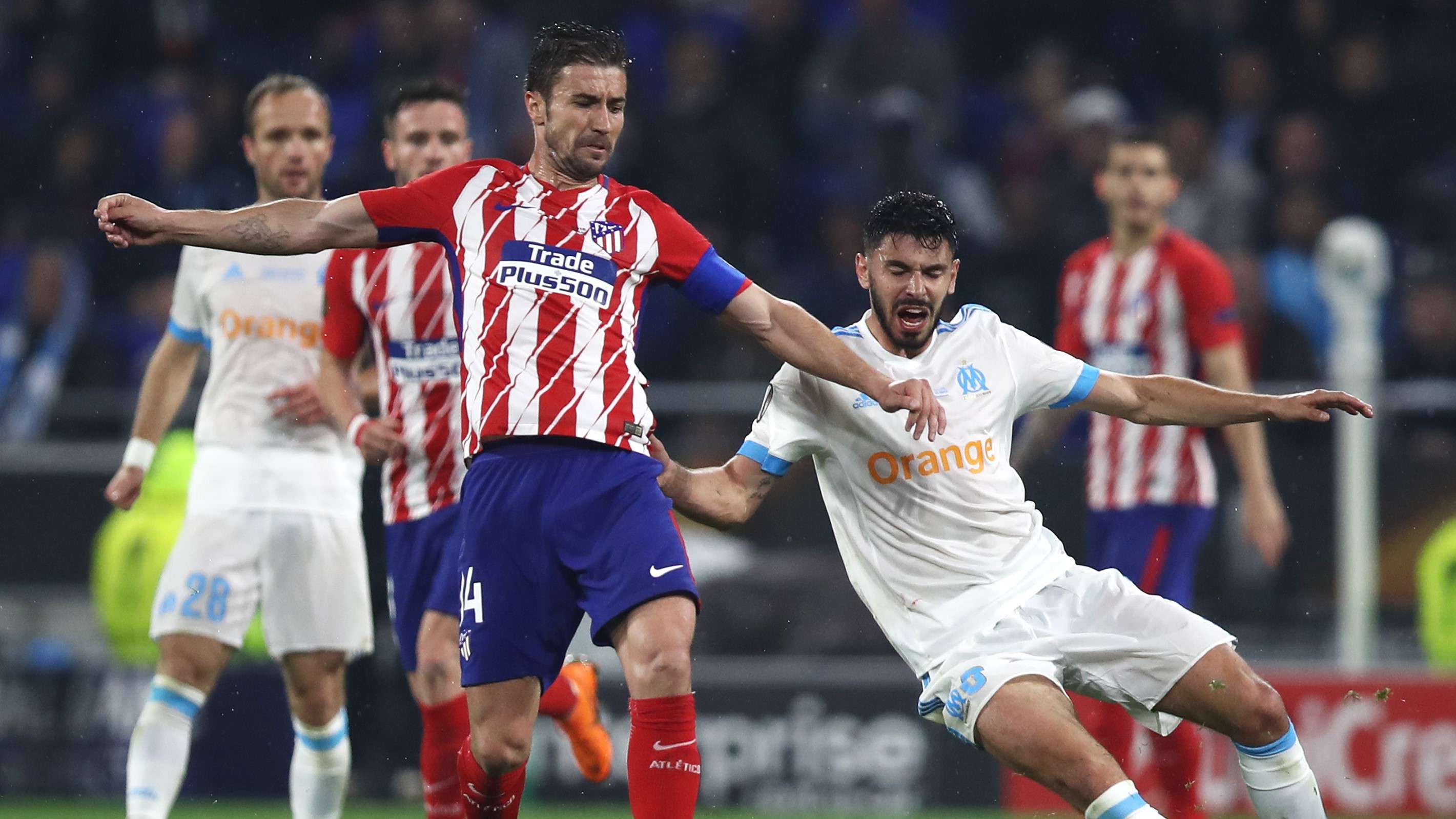 Gabi Morgan Sanson Atletico de Madrid Olympique Marseille OM UEL 16052018