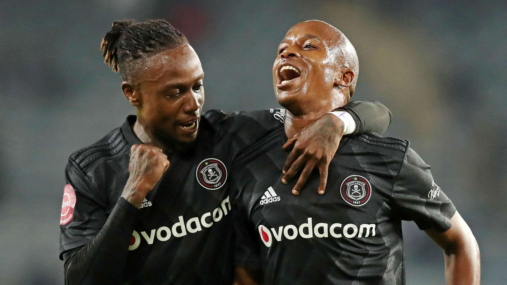 Mthokozisi Dube & Luvuyo Memela, Orlando Pirates, April 2019
