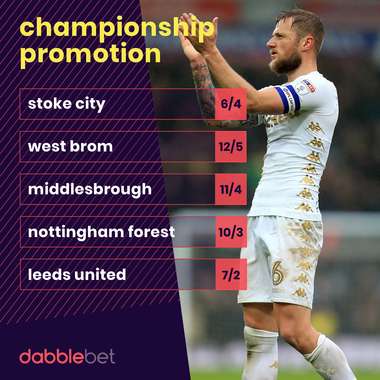 Championship Promotion odds 0208 graphic