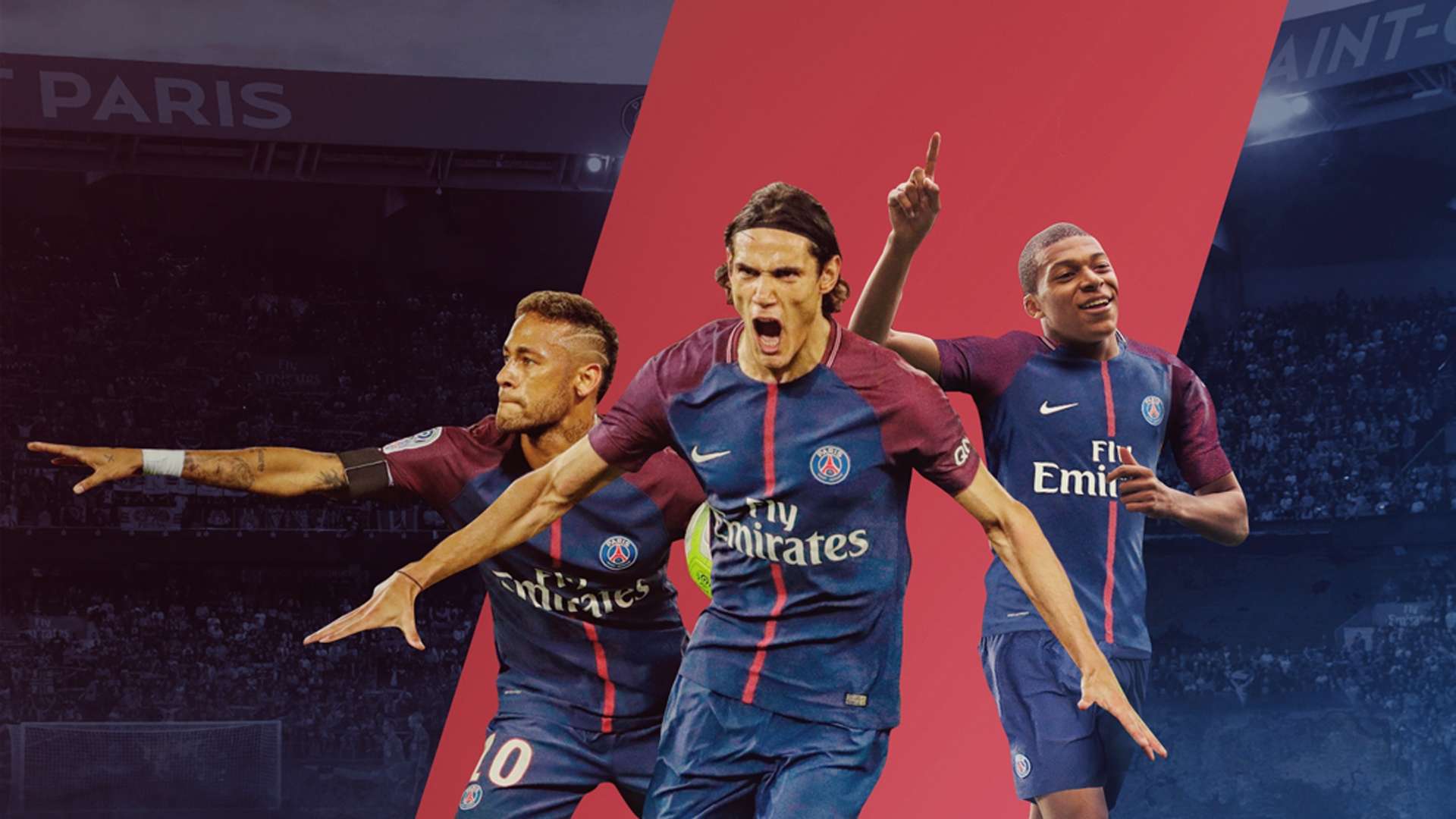 PSG Neymar Mbappe Cavani Paris Ligue 1